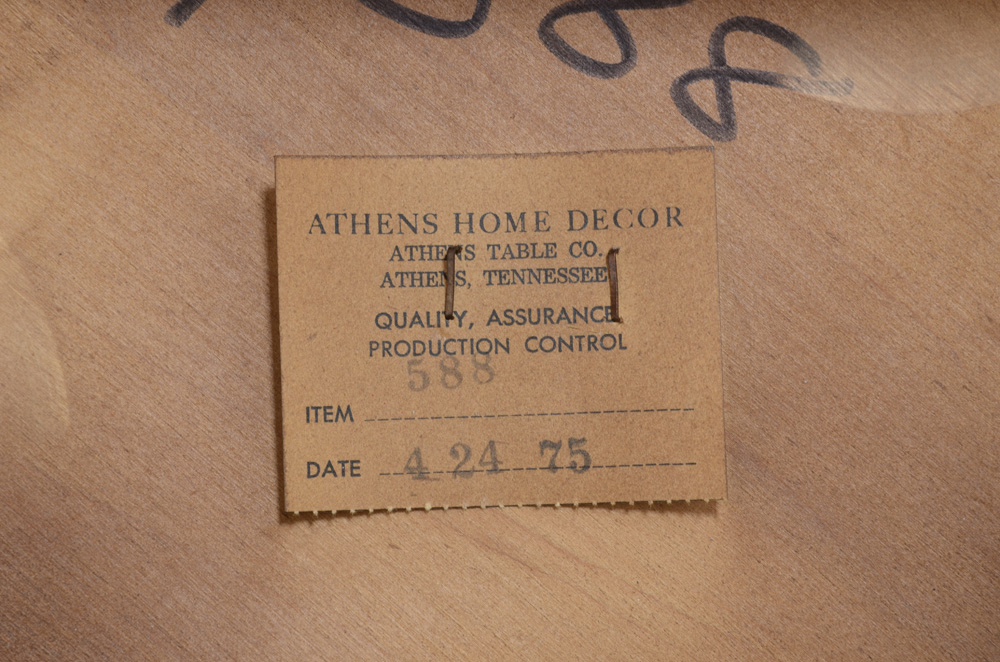 Vintage Triangular Drop Leaf Cricket Table