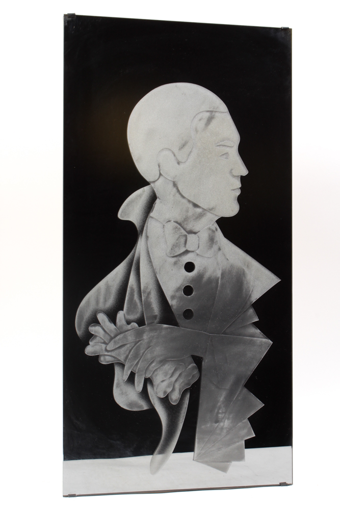 Laser Etched Glass Panel of Portrait