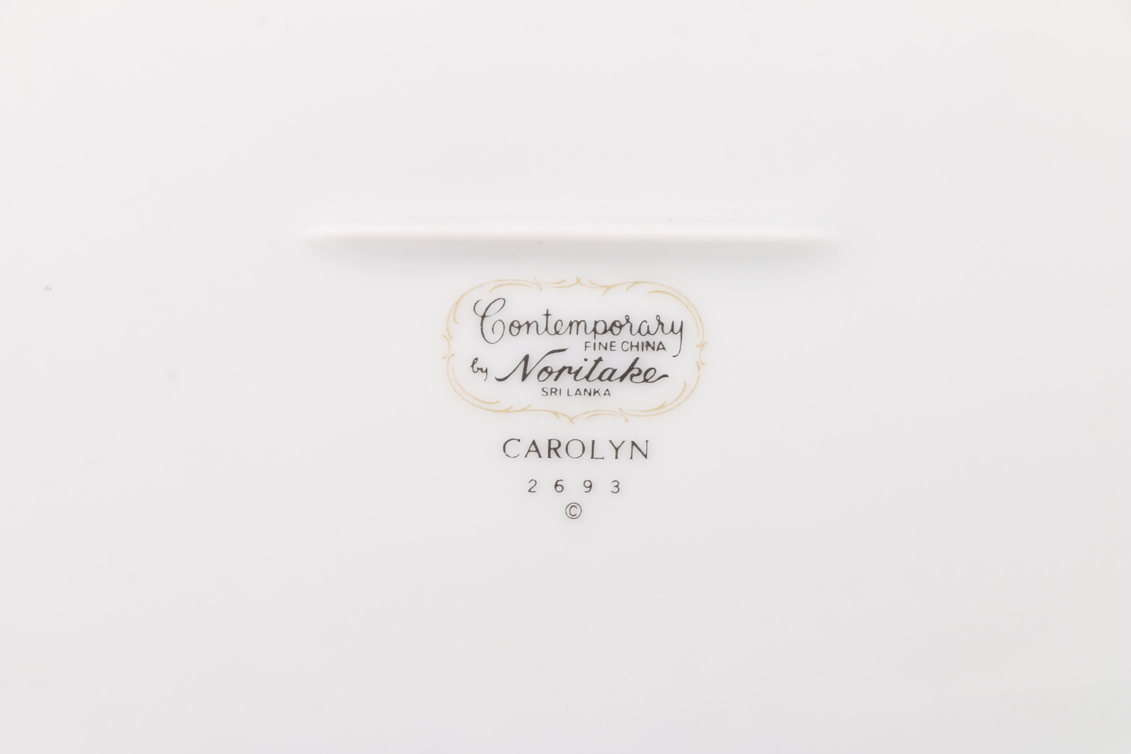 Noritake "Carolyn" Porcelain Dinnerware 1977-96