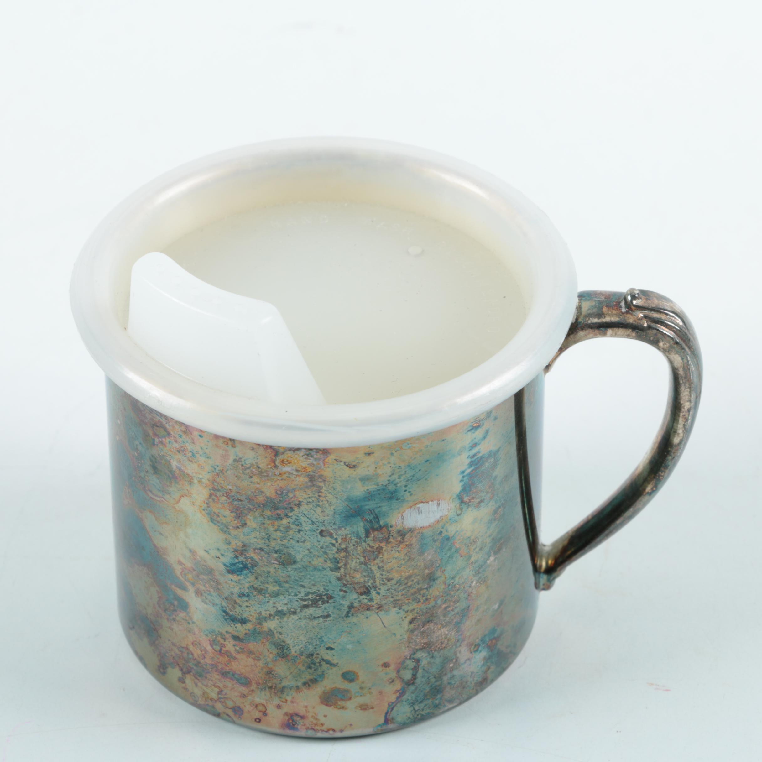 Oneida Silver Plate Baby Mug and Other Decorative Collectibles