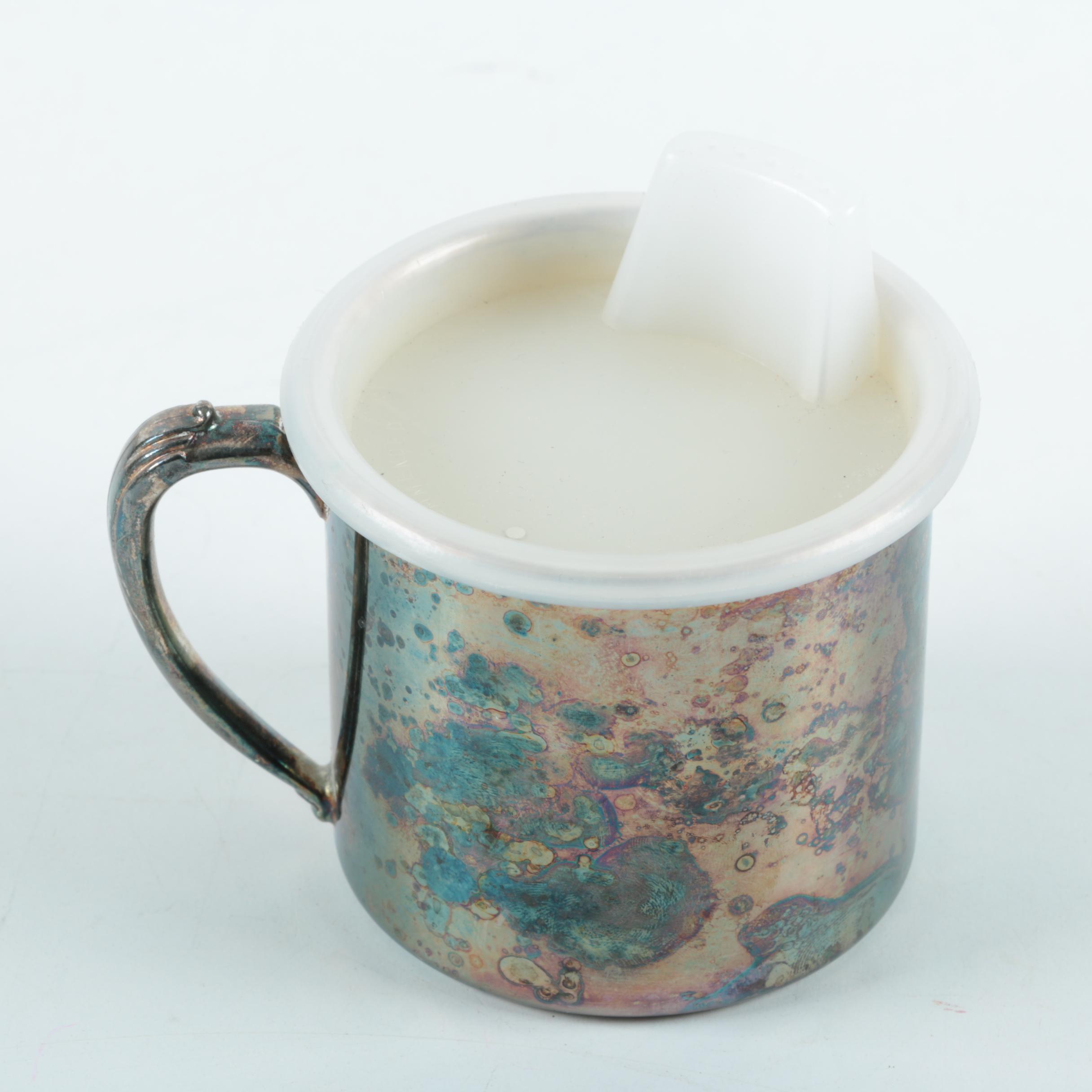 Oneida Silver Plate Baby Mug and Other Decorative Collectibles