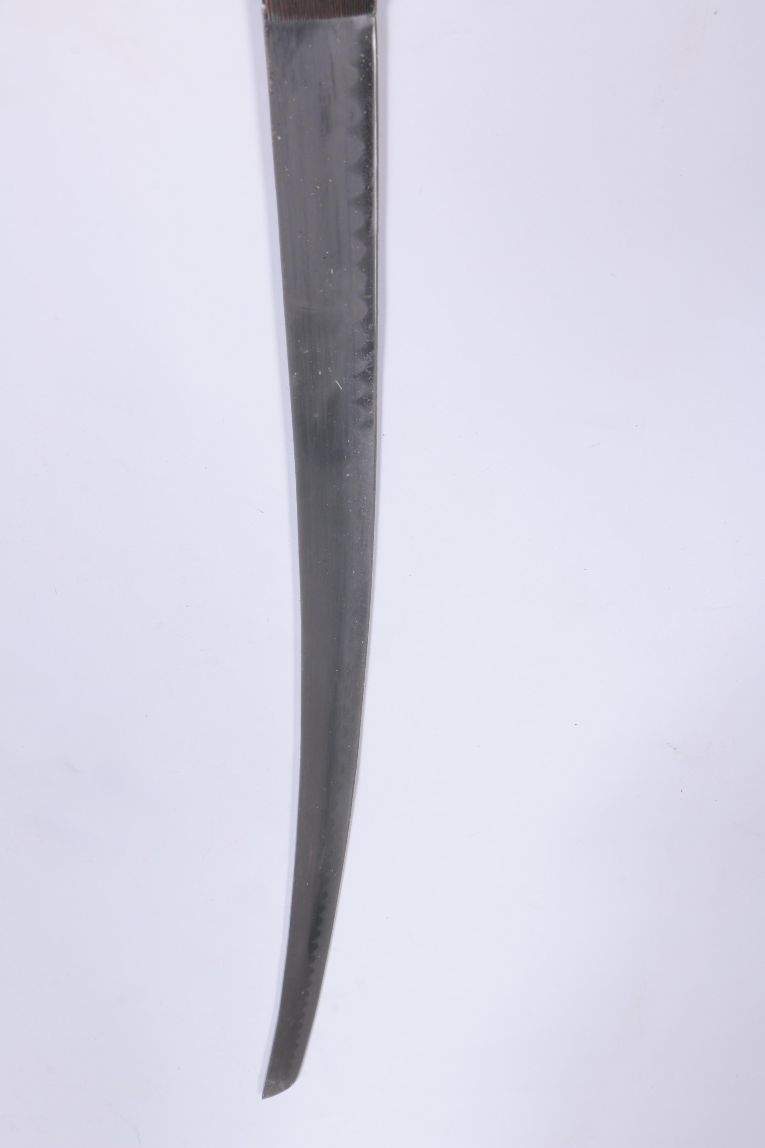 Contemporary Japanese Style Katana Sword and Wooden Scabbard with Dragon Motif