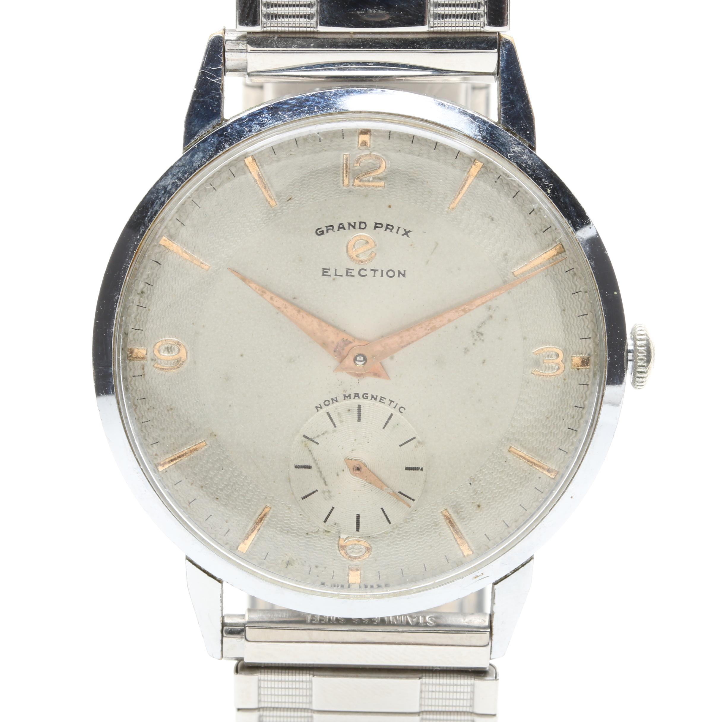 Grand Prix Election Stainless Steel Watch