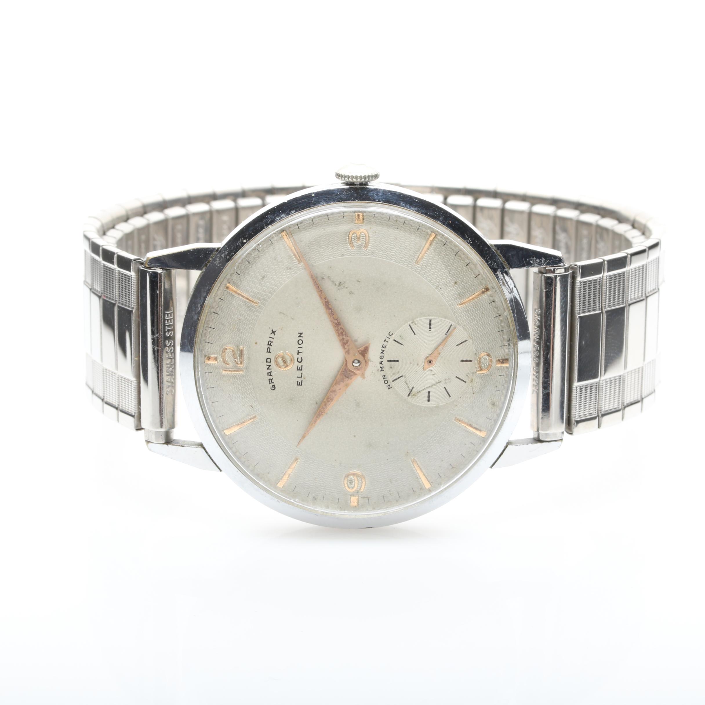 Grand Prix Election Stainless Steel Watch