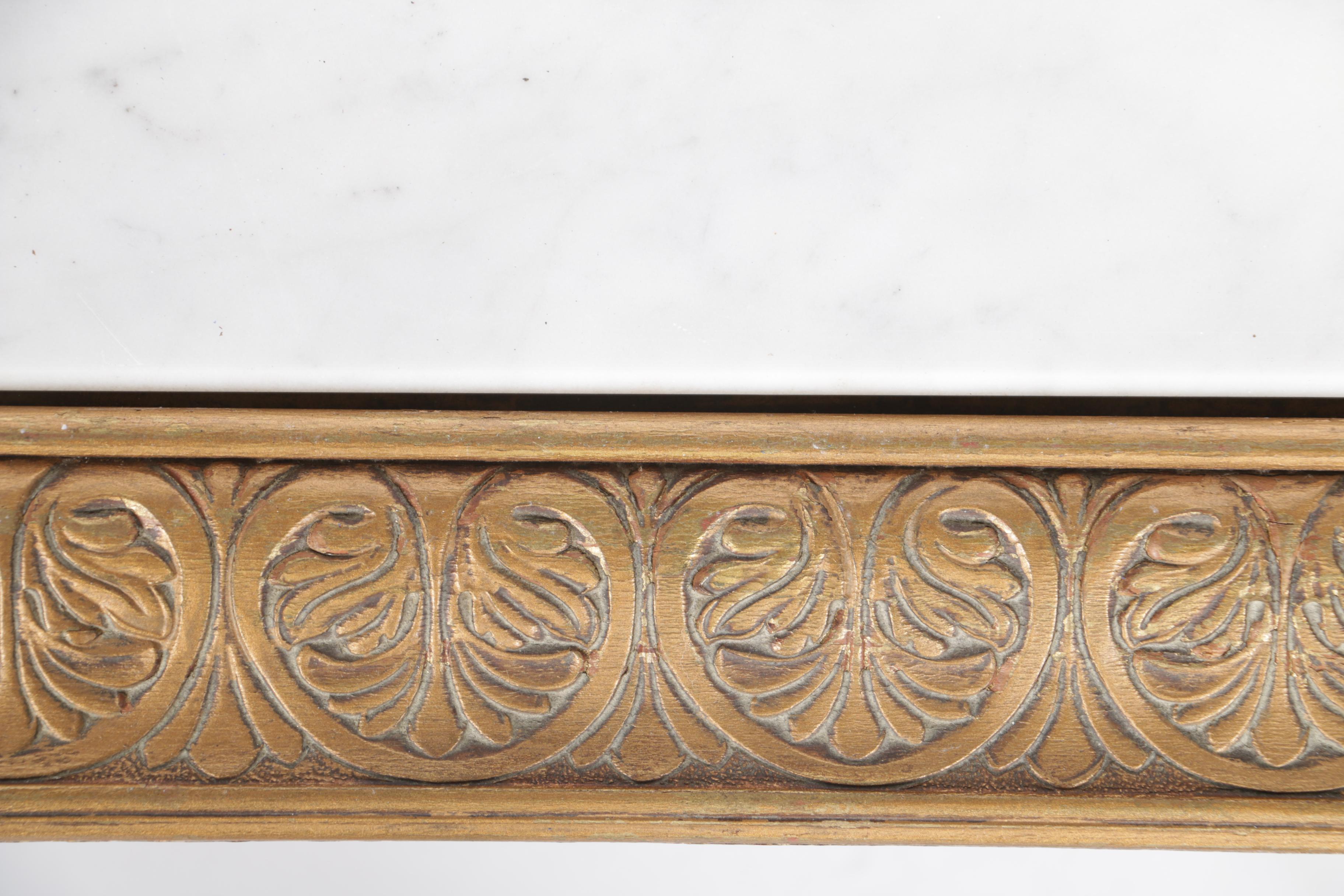 Italian Marble Top Accent Table