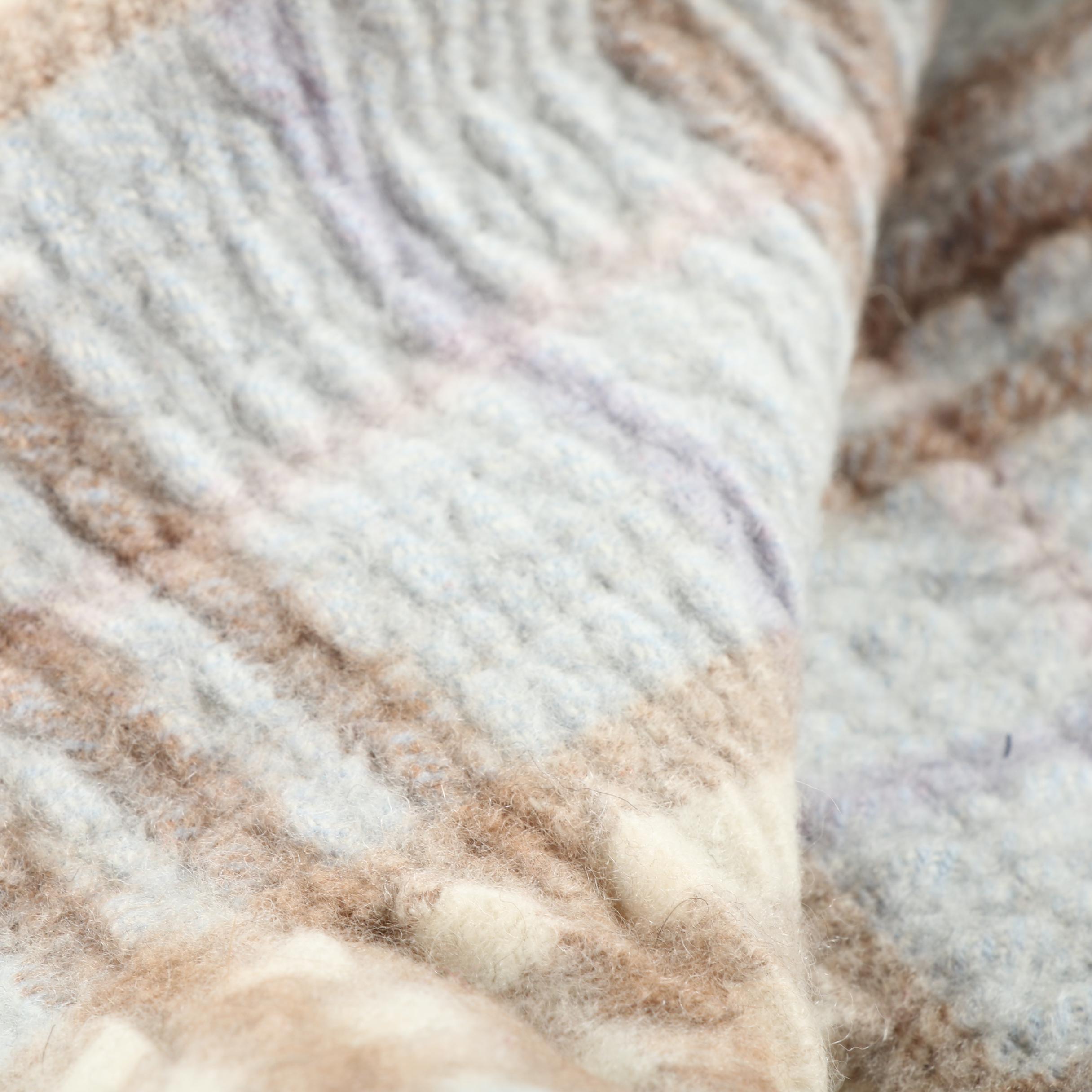 Burberry Plaid Cashmere Ruched Scarf