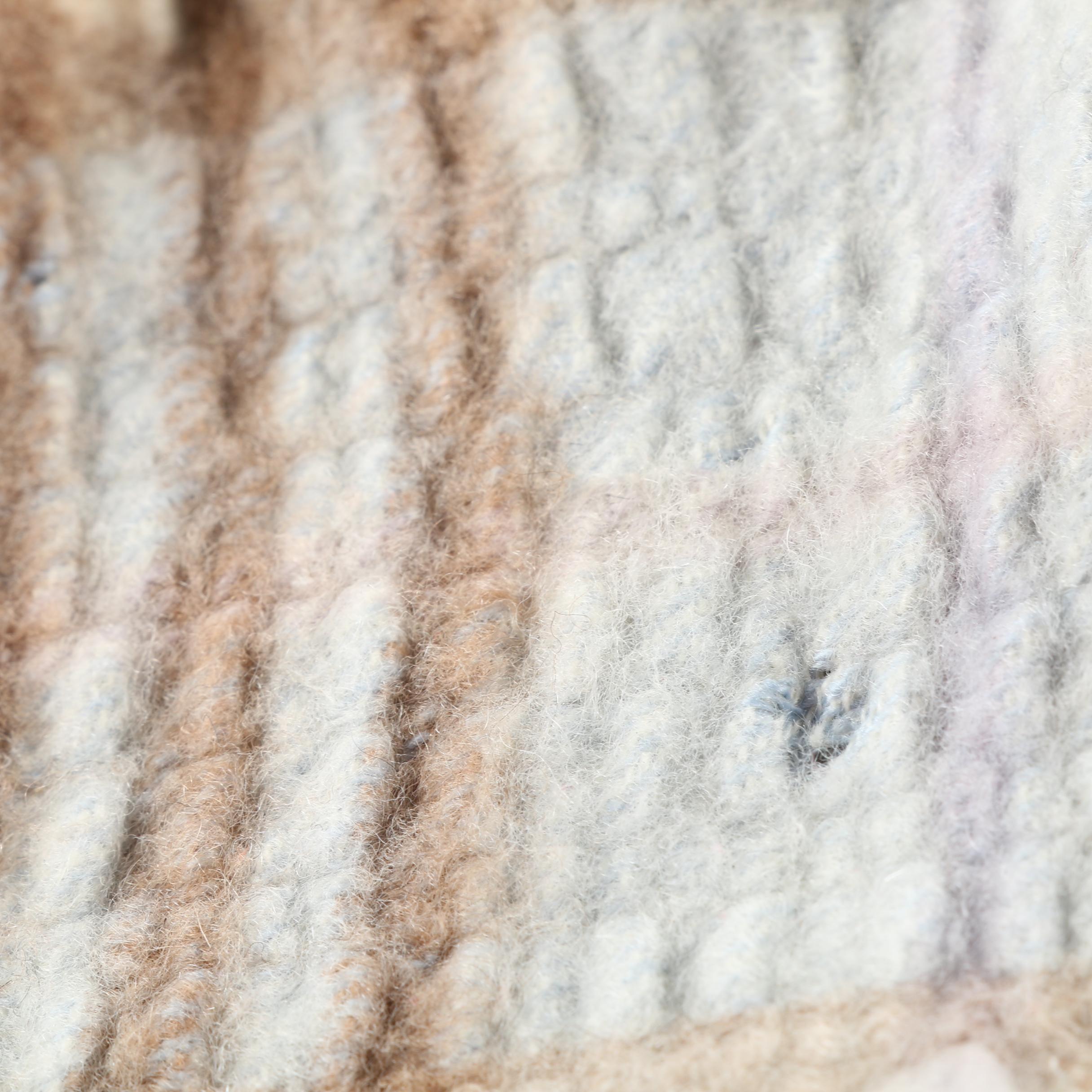 Burberry Plaid Cashmere Ruched Scarf