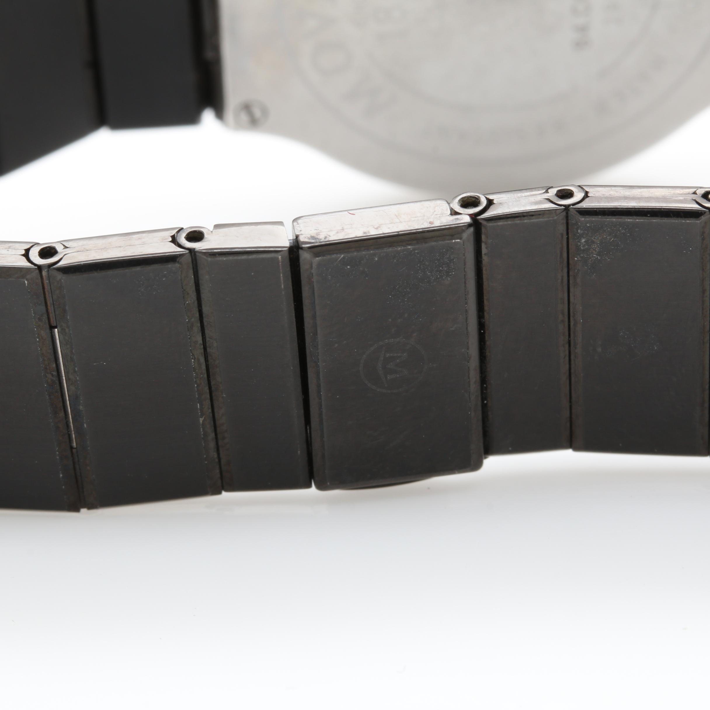 Movado Black Stainless Steel Museum Watch