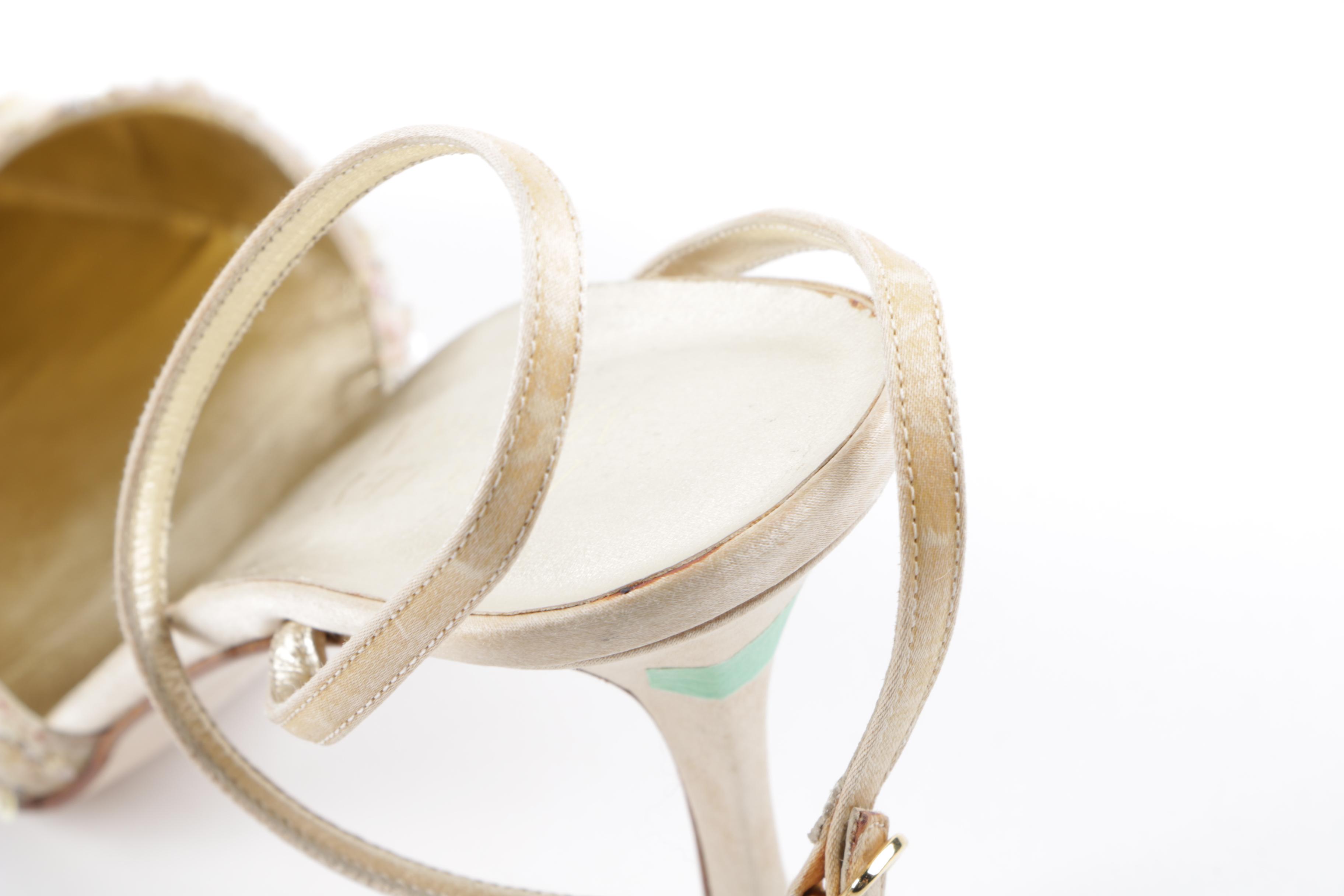 Badgley Mischka Iridescent Sequin Mules