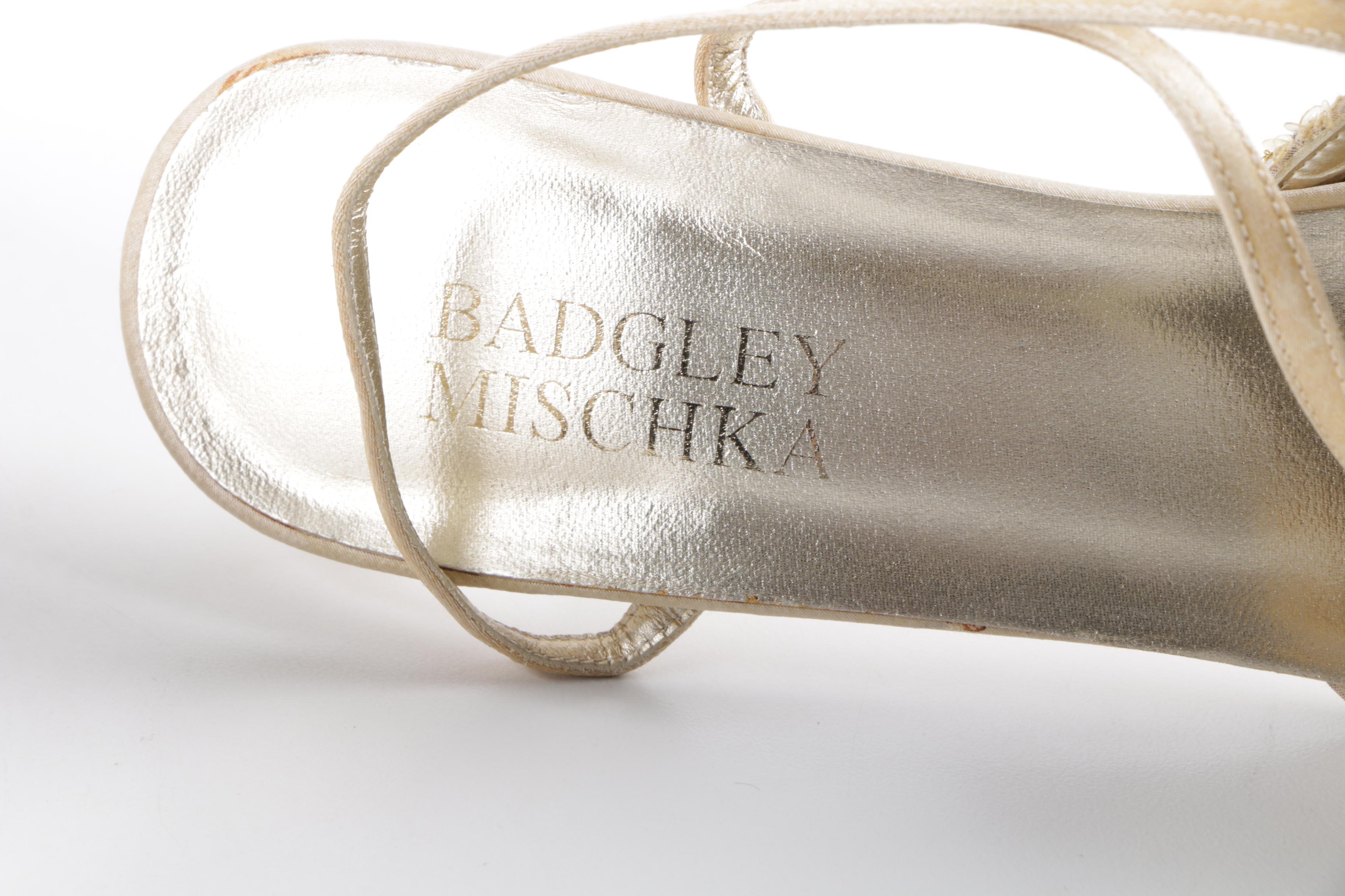 Badgley Mischka Iridescent Sequin Mules