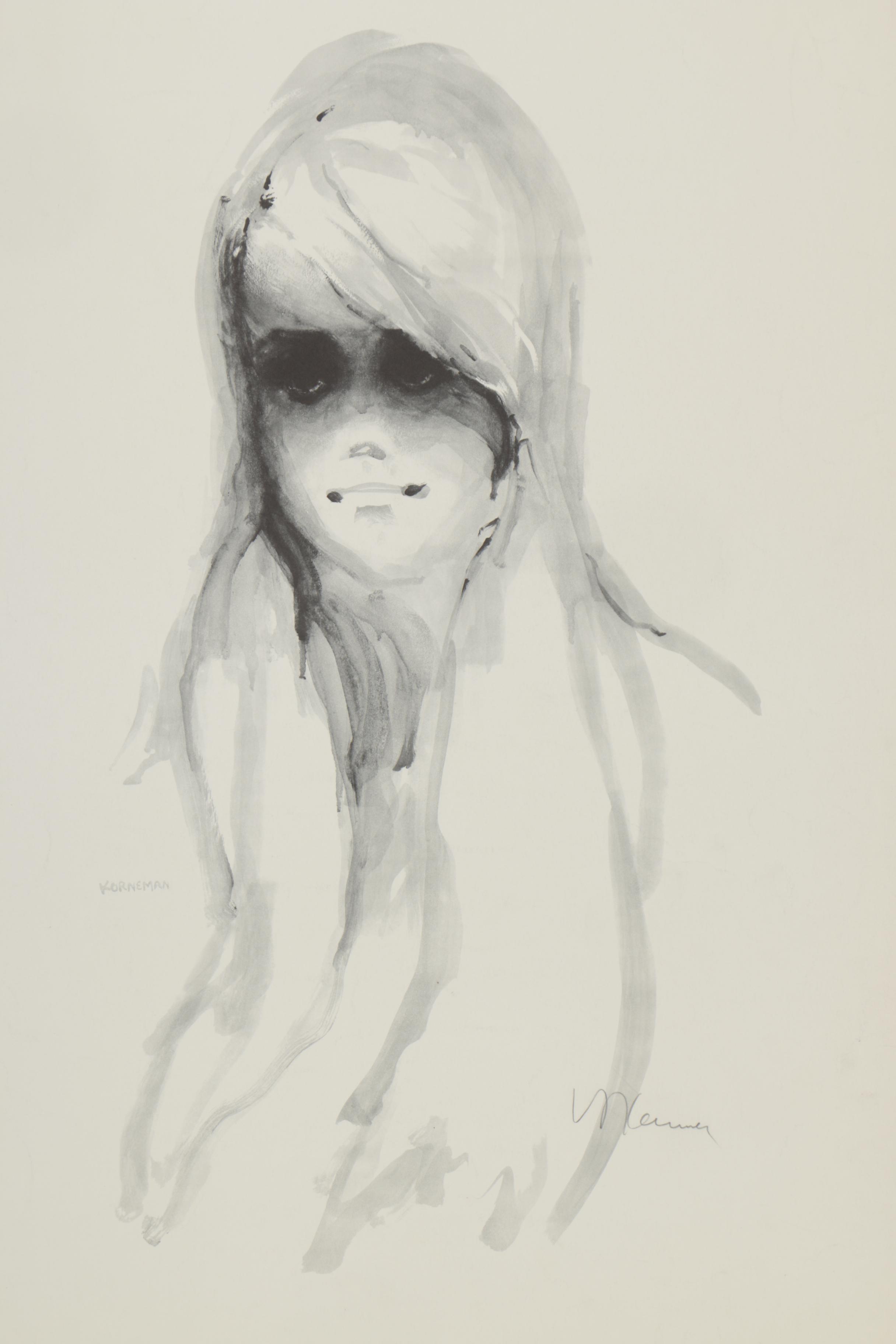 Korneman Halftone Prints of Women's Portraits