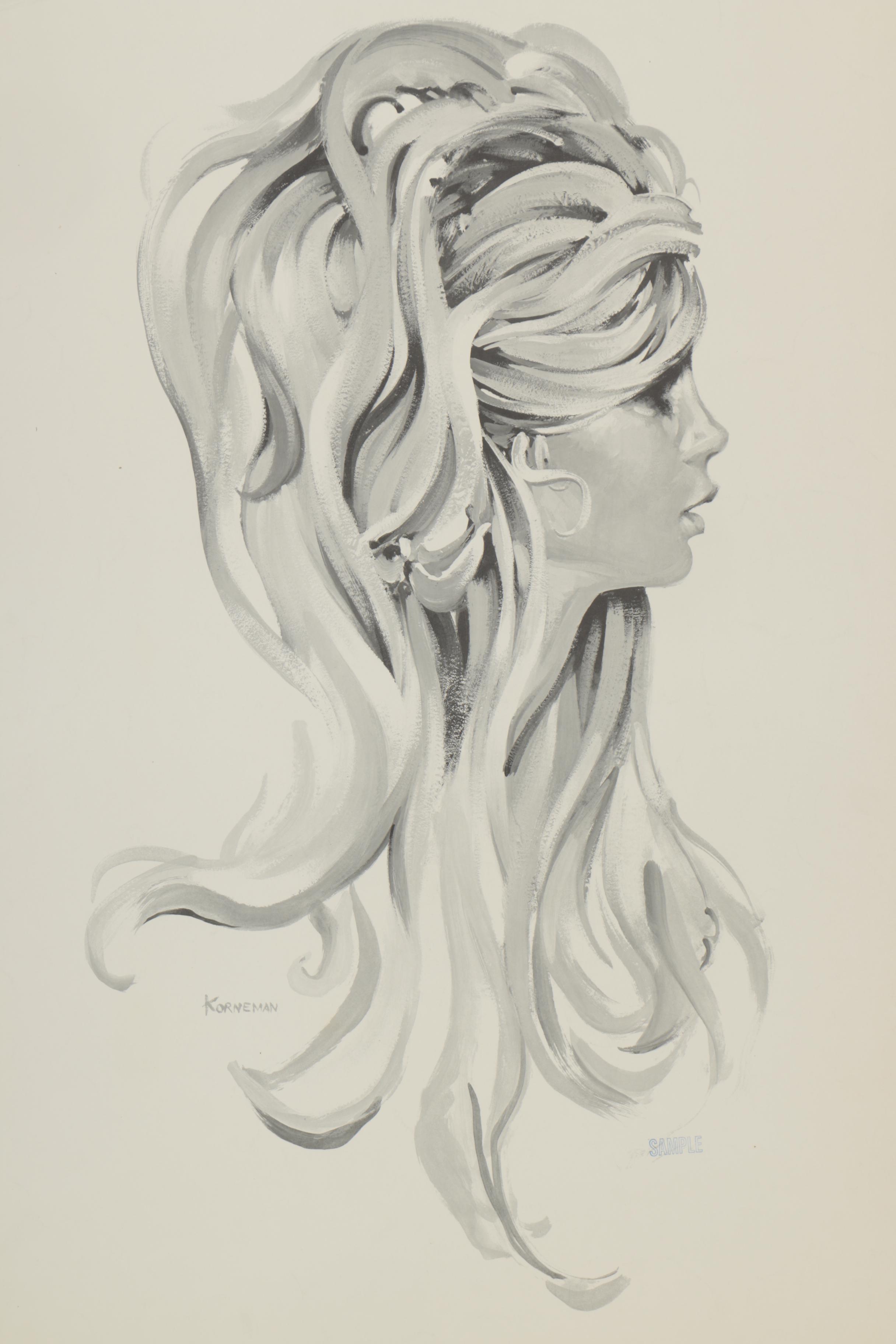 Korneman Halftone Prints of Women's Portraits