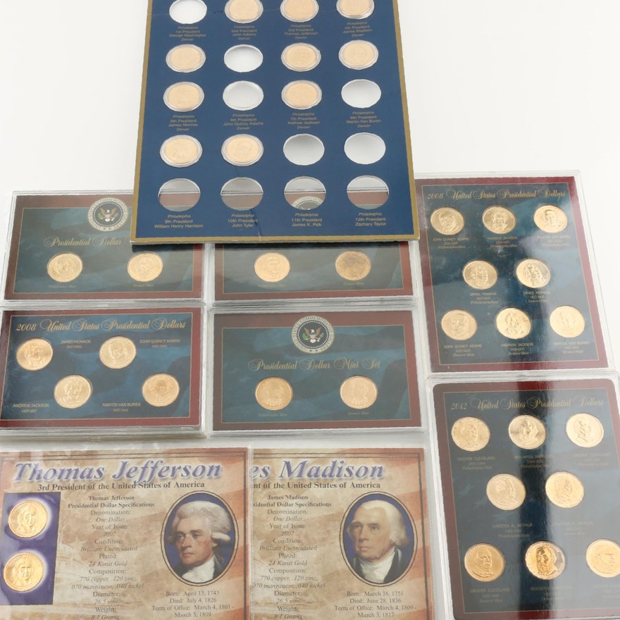 Group of Fifty-Six U.S. Presidential Dollars