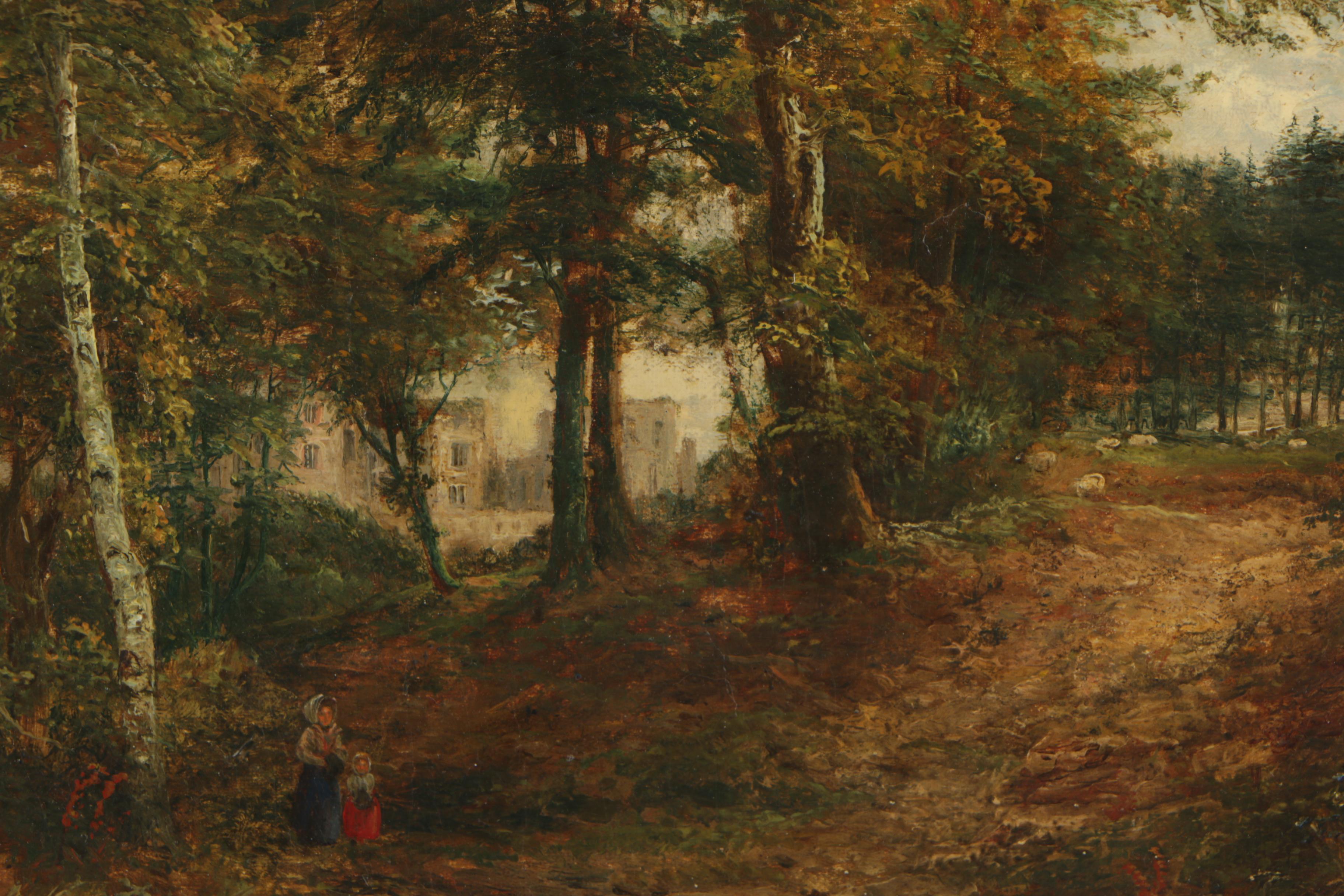 Antique Oil Painting in Ornate Frame