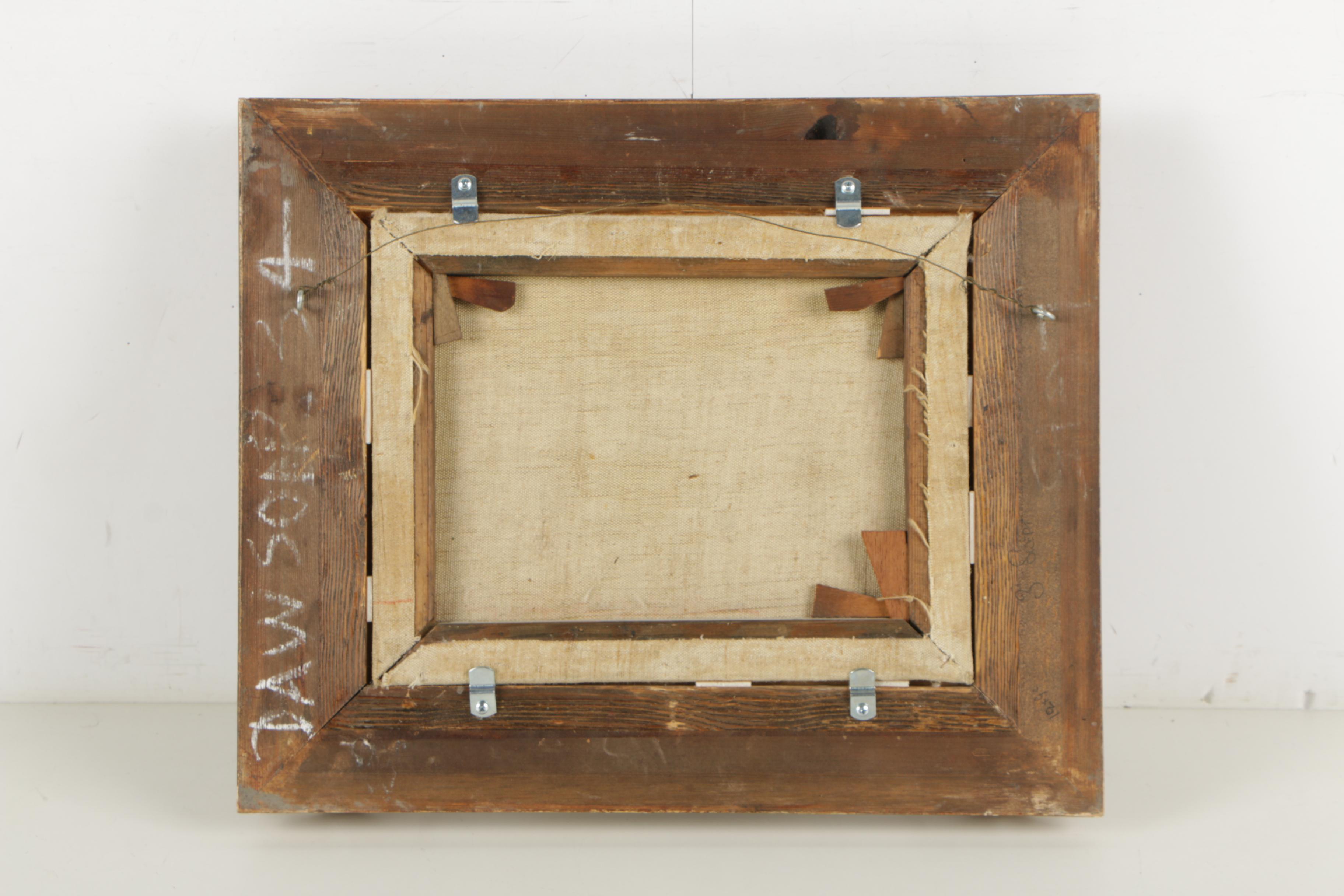 Antique Oil Painting in Ornate Frame