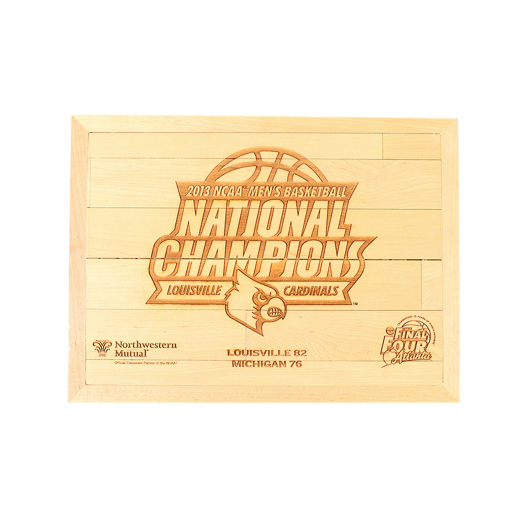 Louisville Cardinals National Champions 2013 Men's Final Four Court Piece