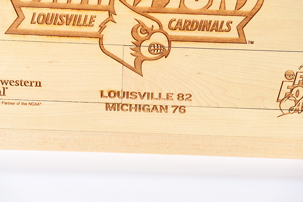 Louisville Cardinals National Champions 2013 Men's Final Four Court Piece