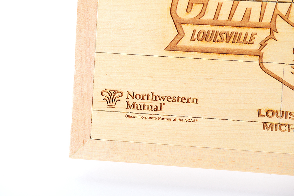 Louisville Cardinals National Champions 2013 Men's Final Four Court Piece