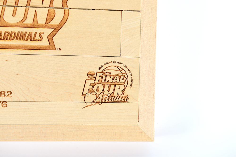 Louisville Cardinals National Champions 2013 Men's Final Four Court Piece