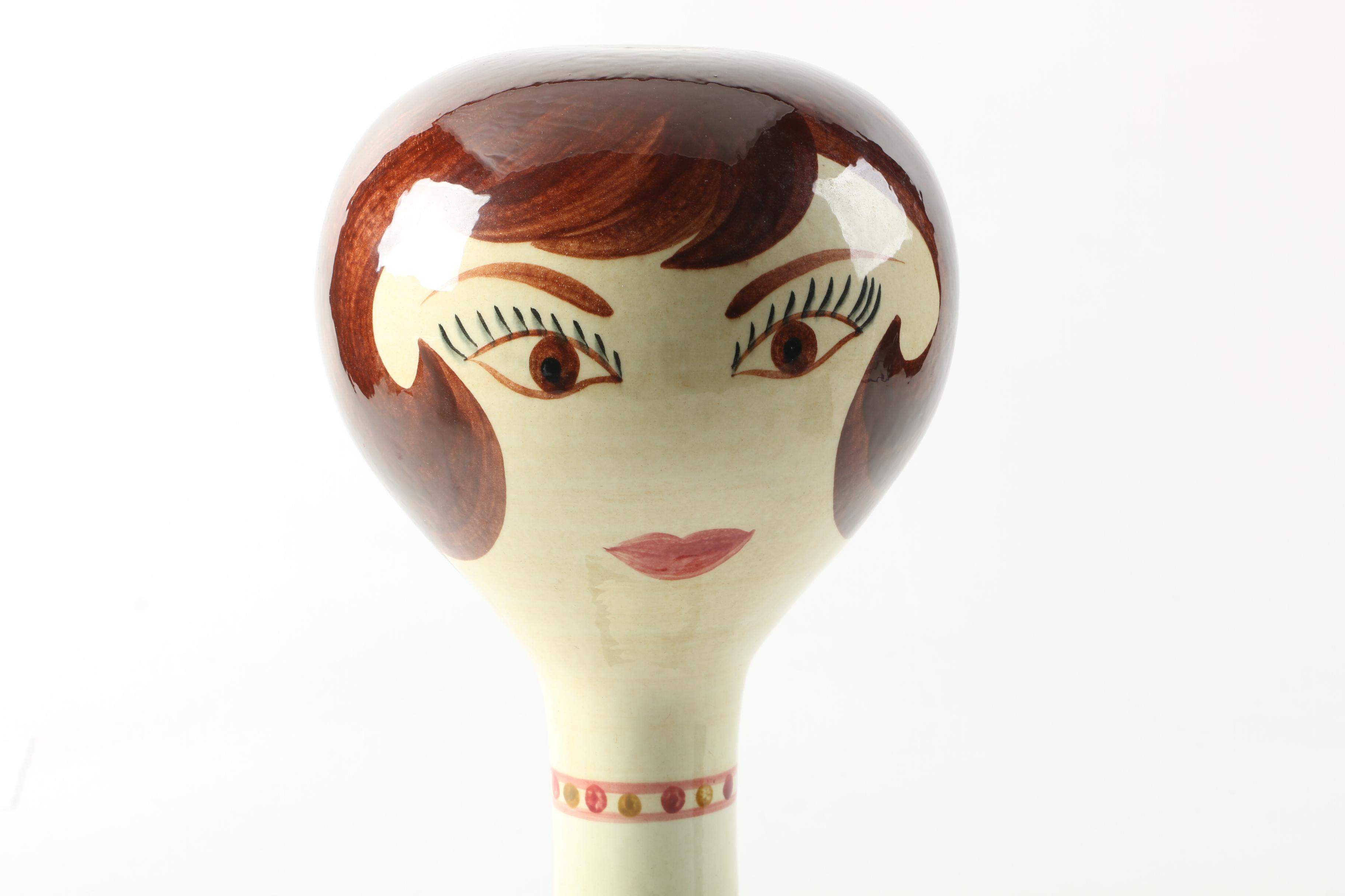 Vintage Hand-Painted Stangl Pottery Ceramic Hat Stand