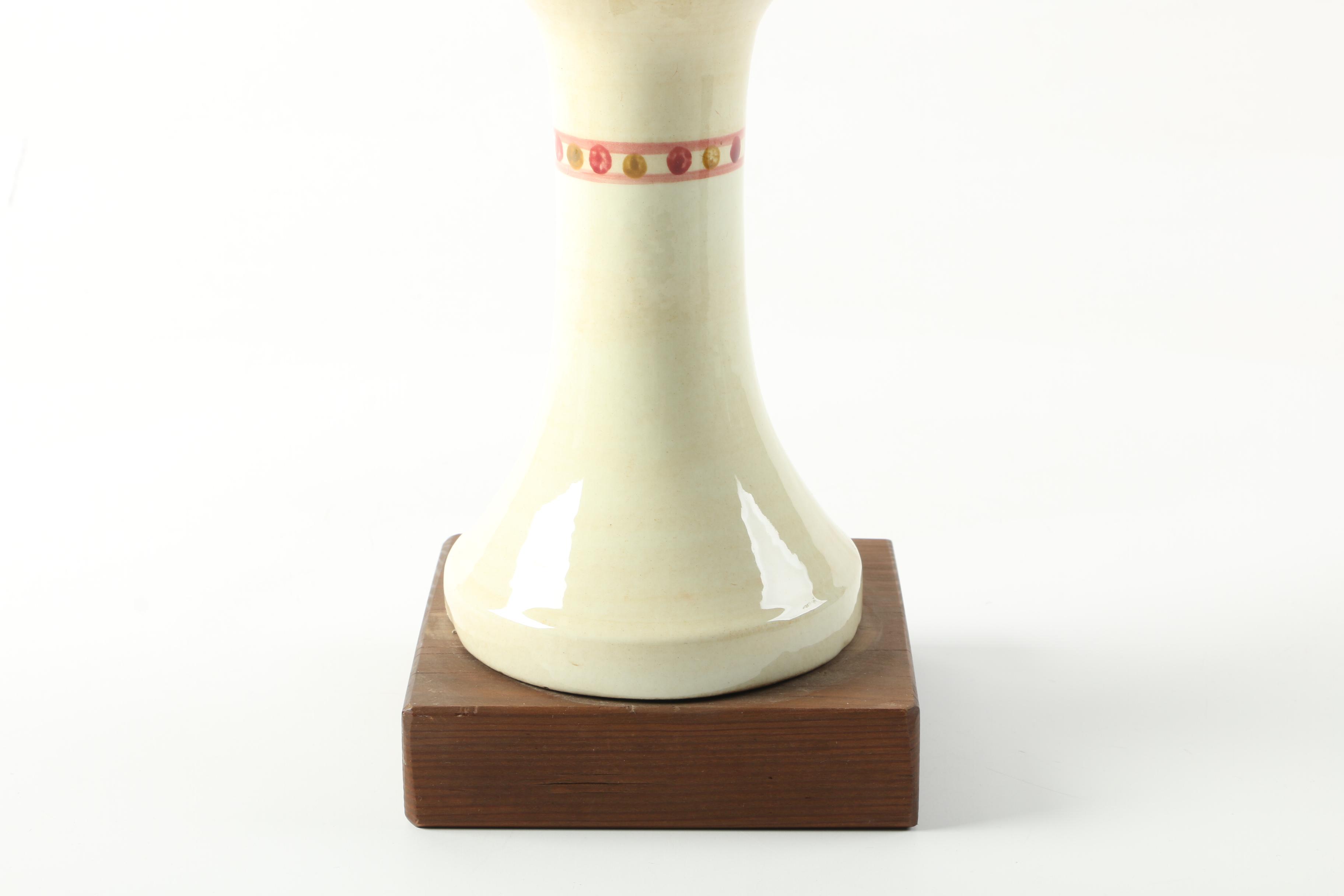 Vintage Hand-Painted Stangl Pottery Ceramic Hat Stand