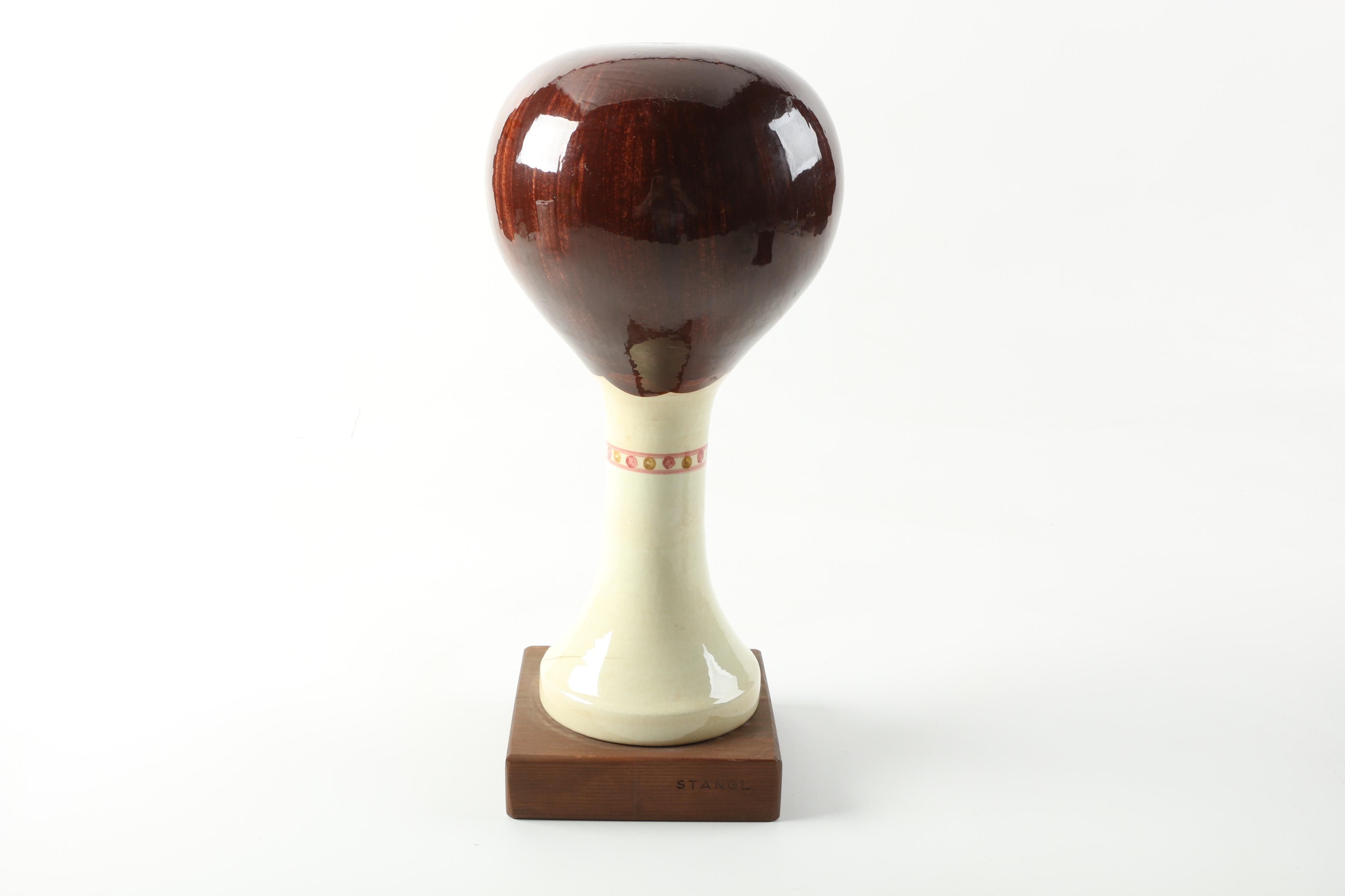 Vintage Hand-Painted Stangl Pottery Ceramic Hat Stand