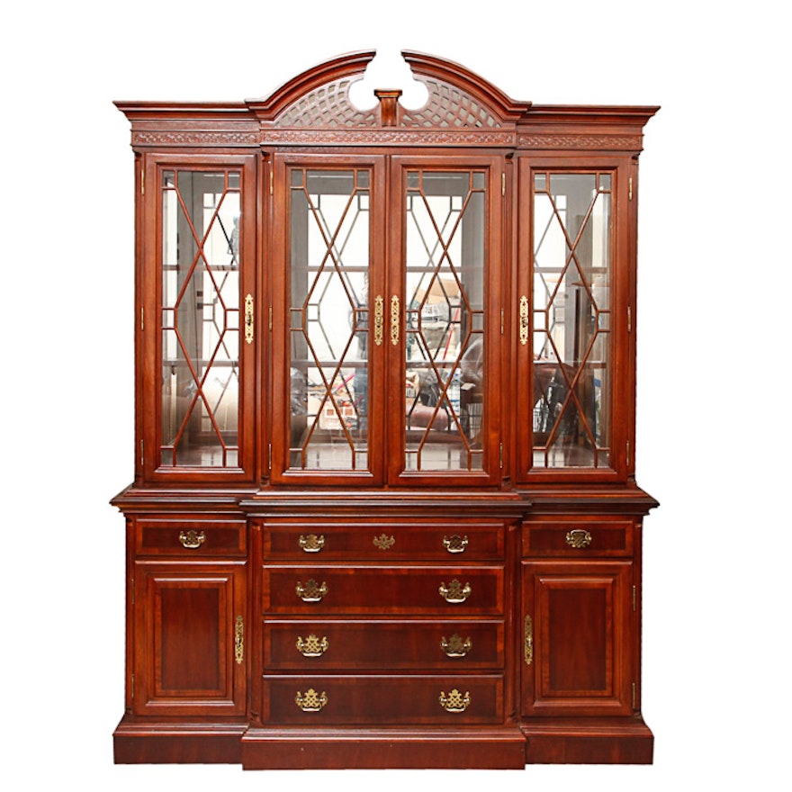 Federal Style Breakfront China Cabinet