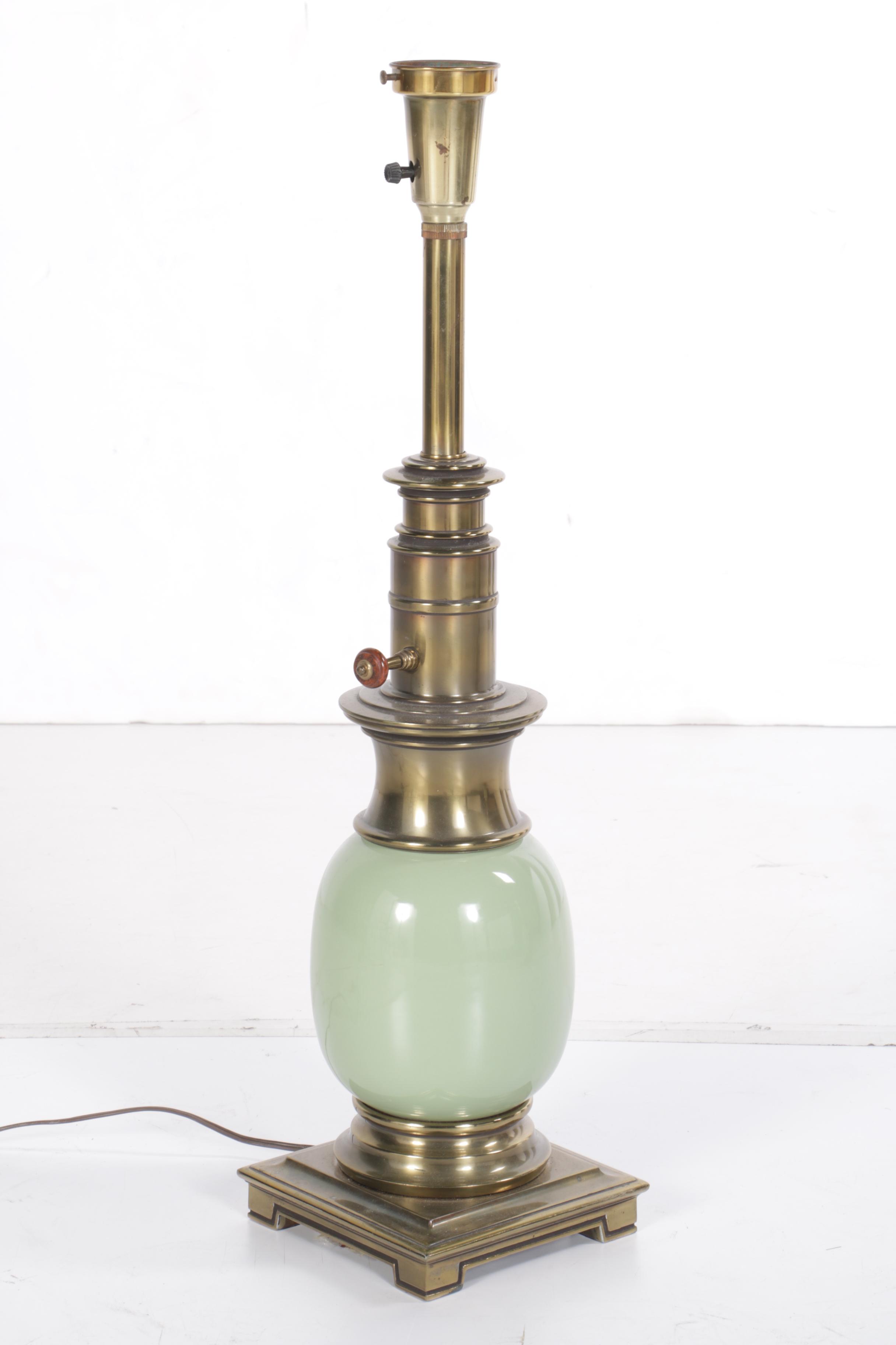 Pair of Vintage Stiffel Ostrich Egg Lamps