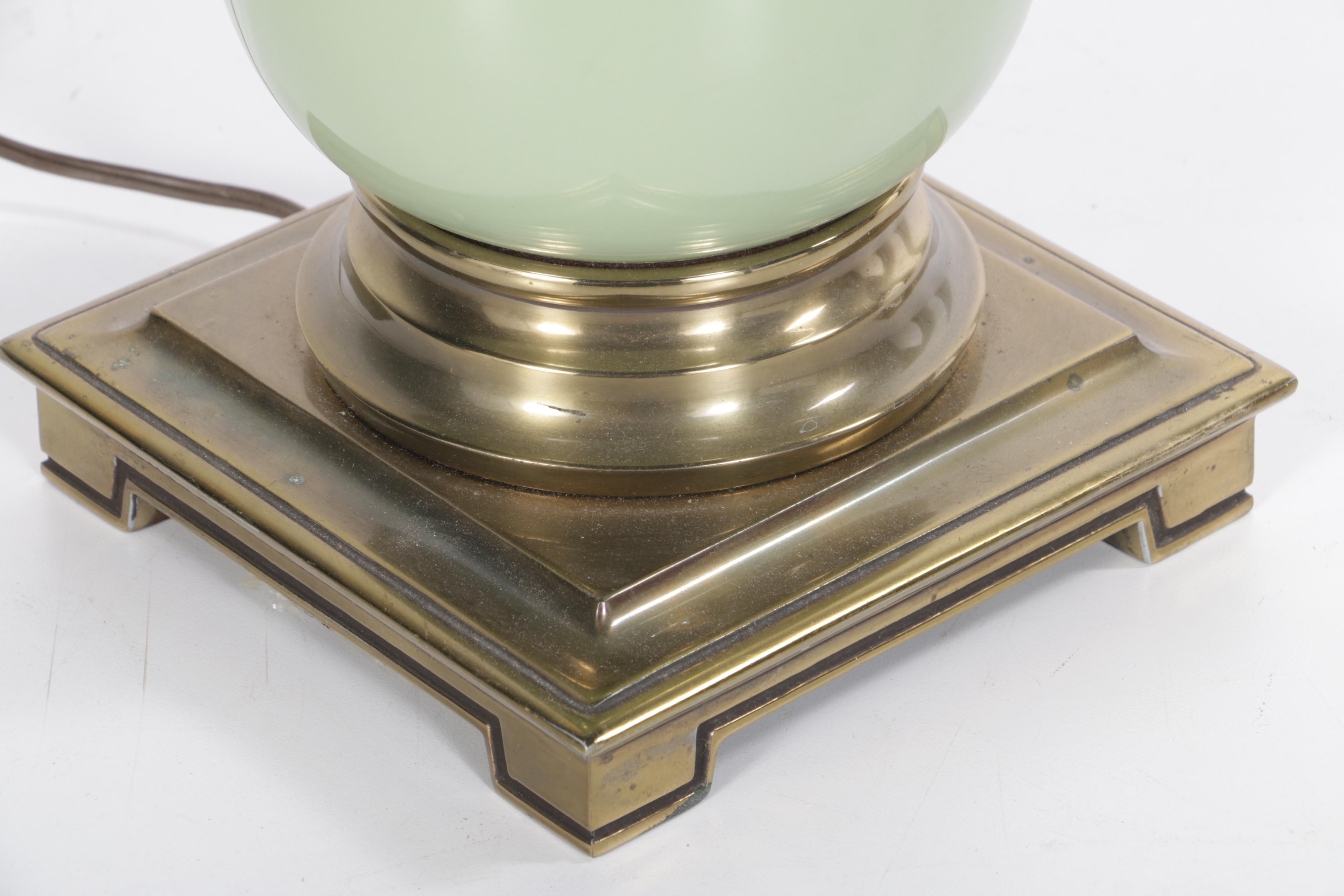 Pair of Vintage Stiffel Ostrich Egg Lamps