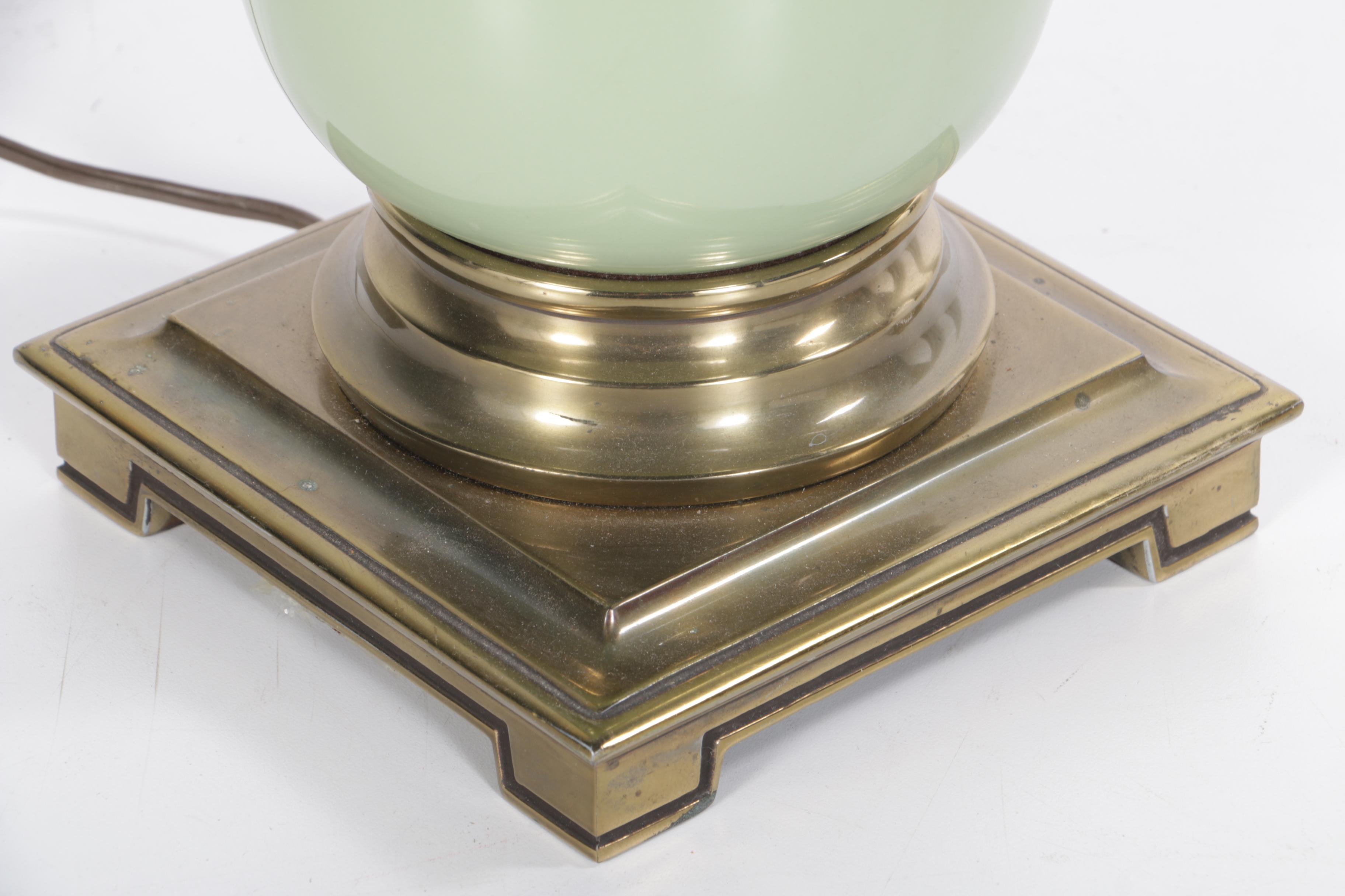 Pair of Vintage Stiffel Ostrich Egg Lamps