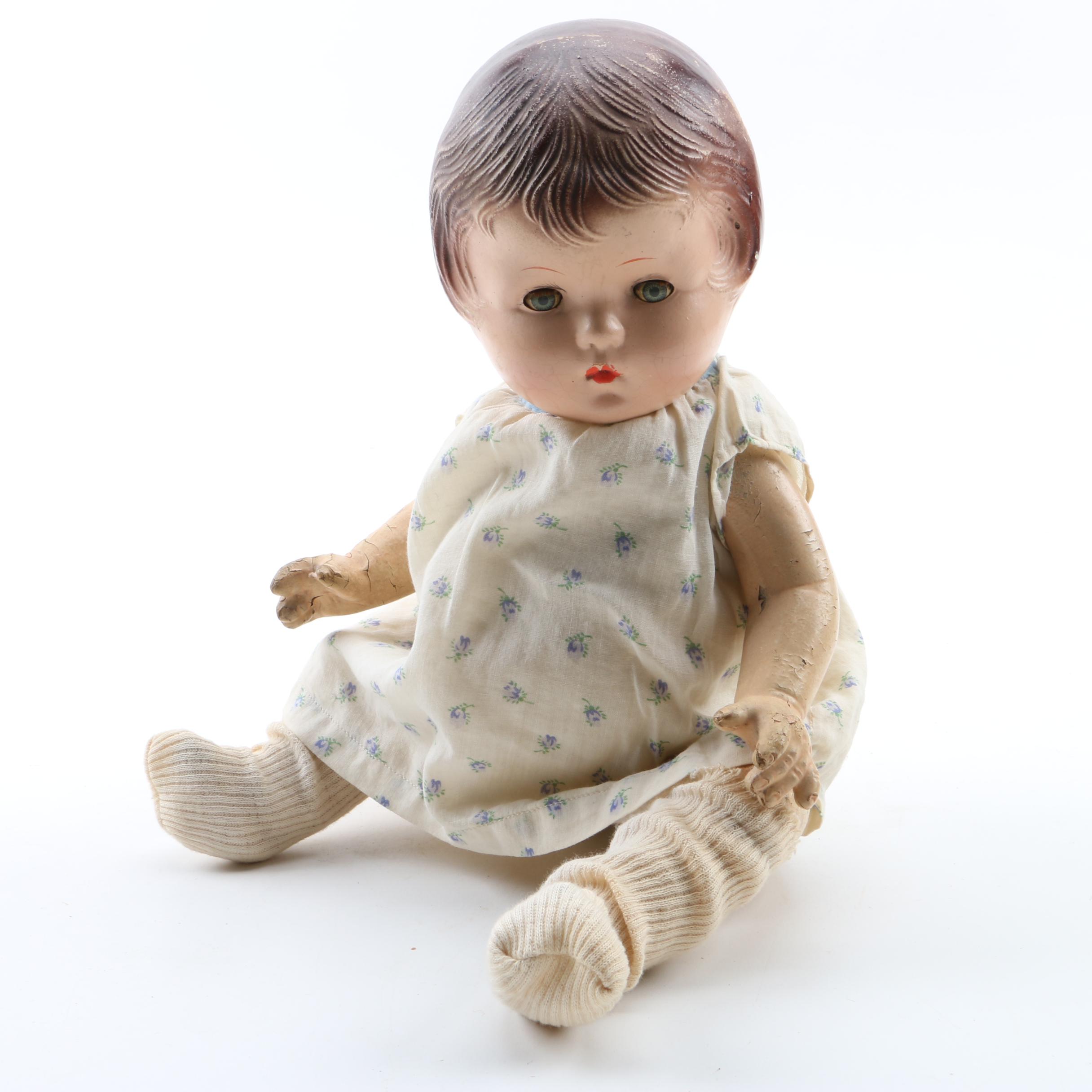 Vintage Ceramic Baby Doll