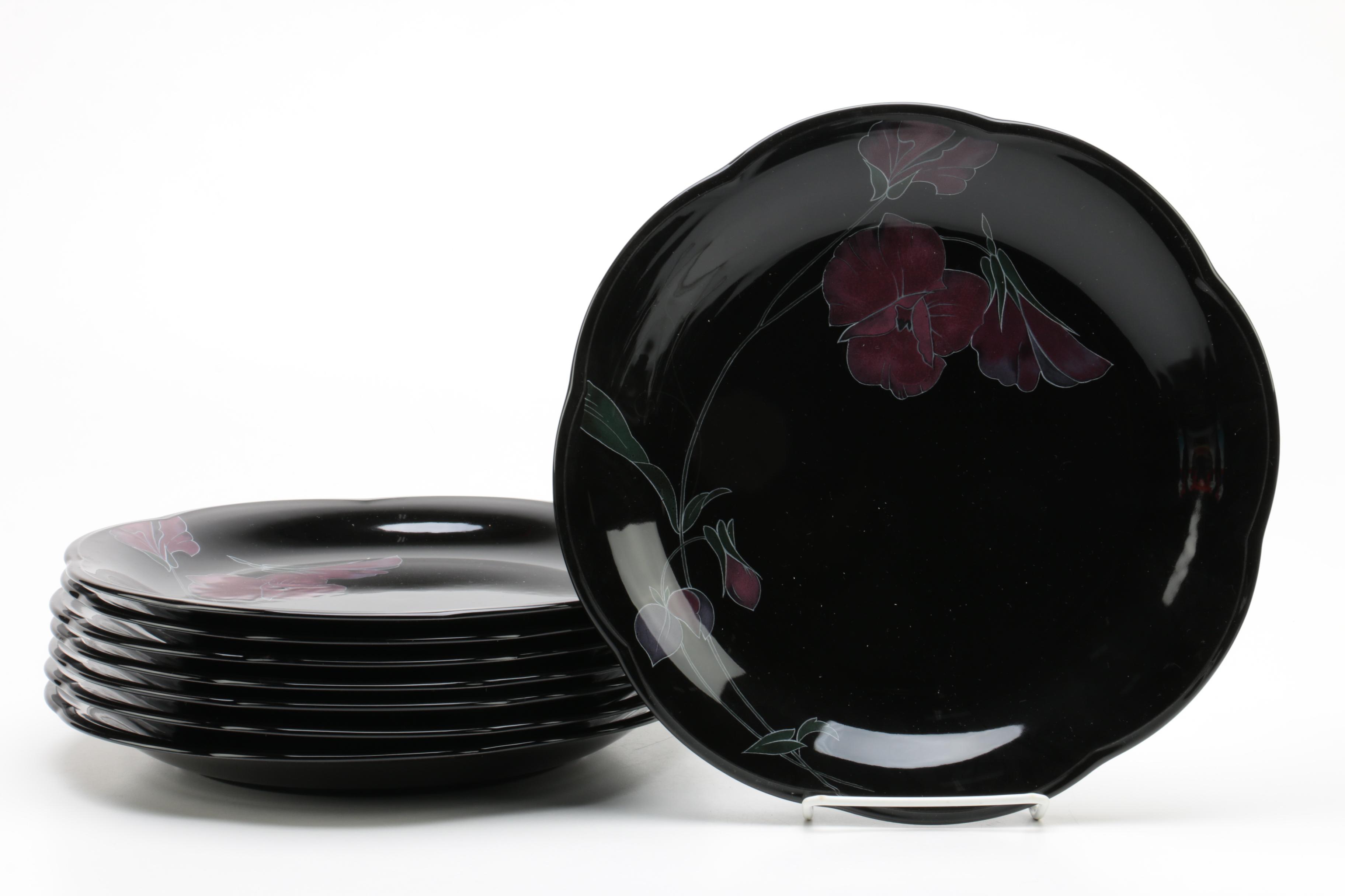 Vintage Black Mikasa Rondo "Tango" Tableware 1981-88