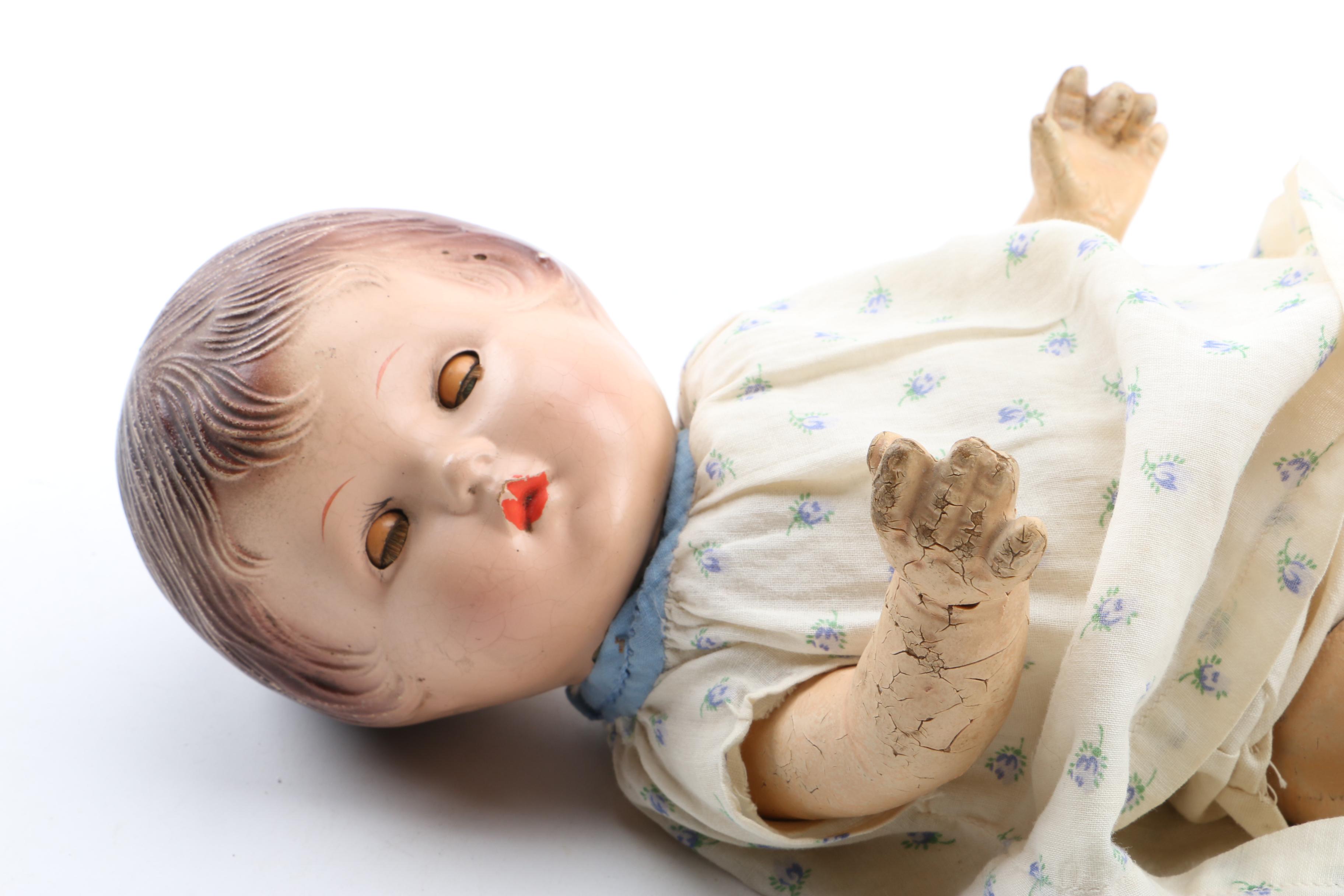 Vintage Ceramic Baby Doll