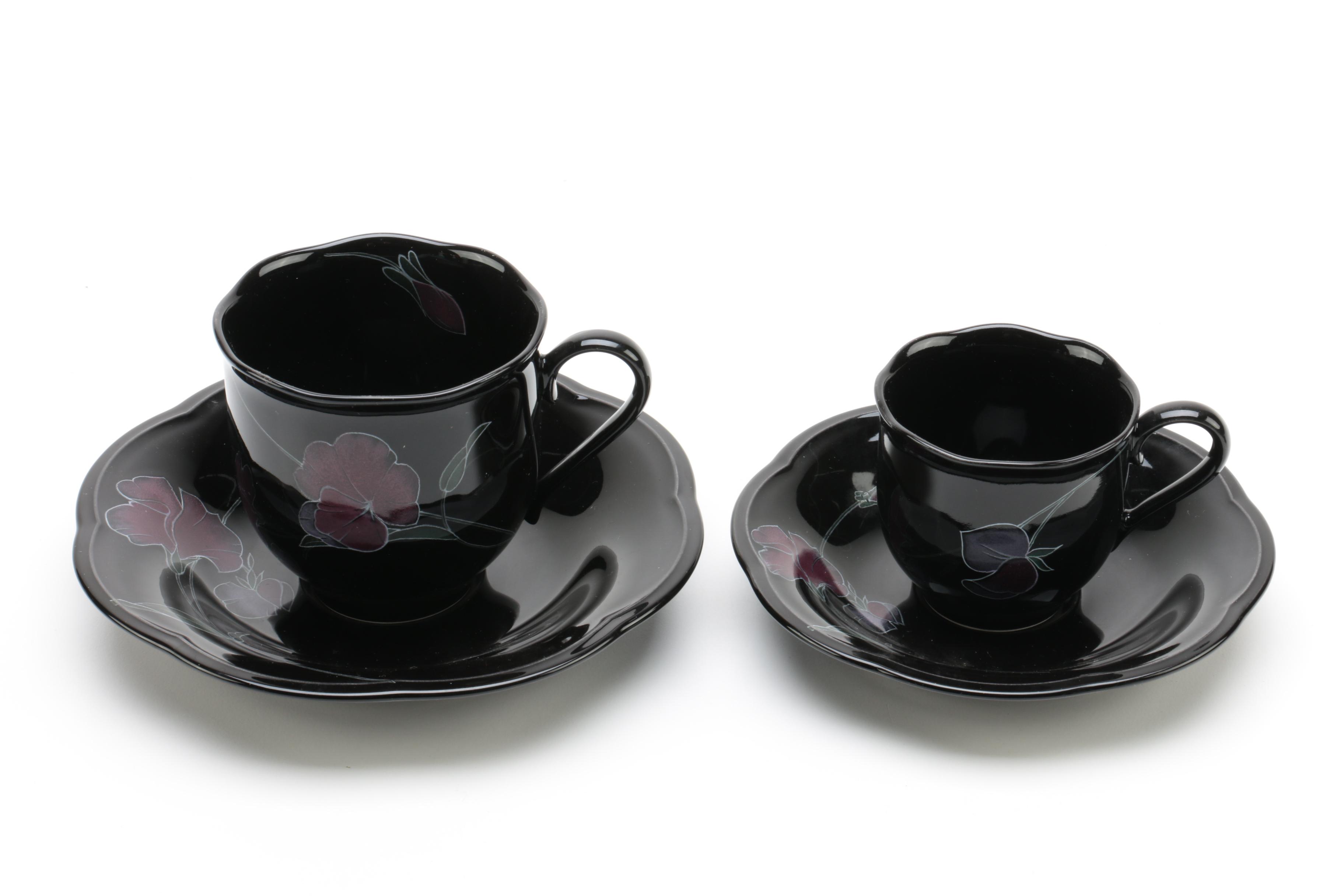 Vintage Black Mikasa Rondo "Tango" Tableware 1981-88