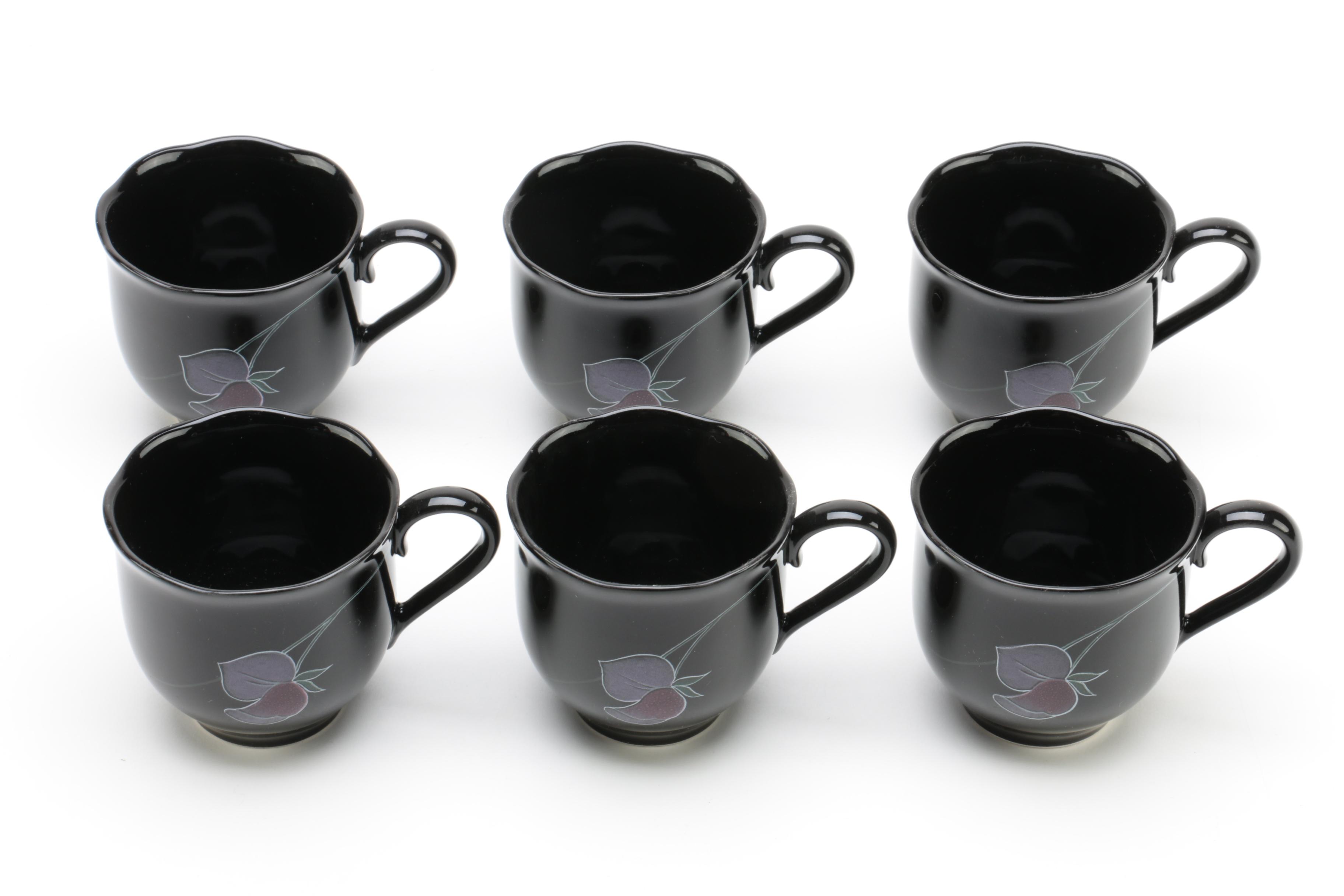 Vintage Black Mikasa Rondo "Tango" Tableware 1981-88