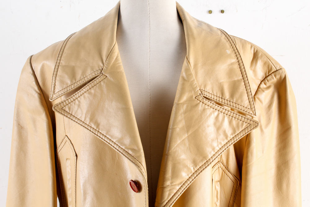 Men's Vintage Lakeland Beige Leather Jacket