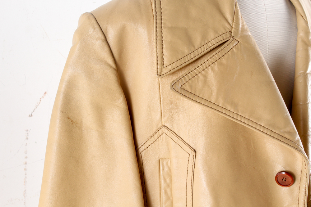 Men's Vintage Lakeland Beige Leather Jacket