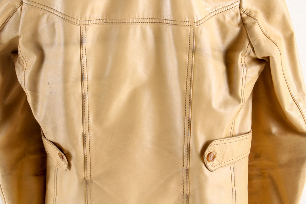 Men's Vintage Lakeland Beige Leather Jacket