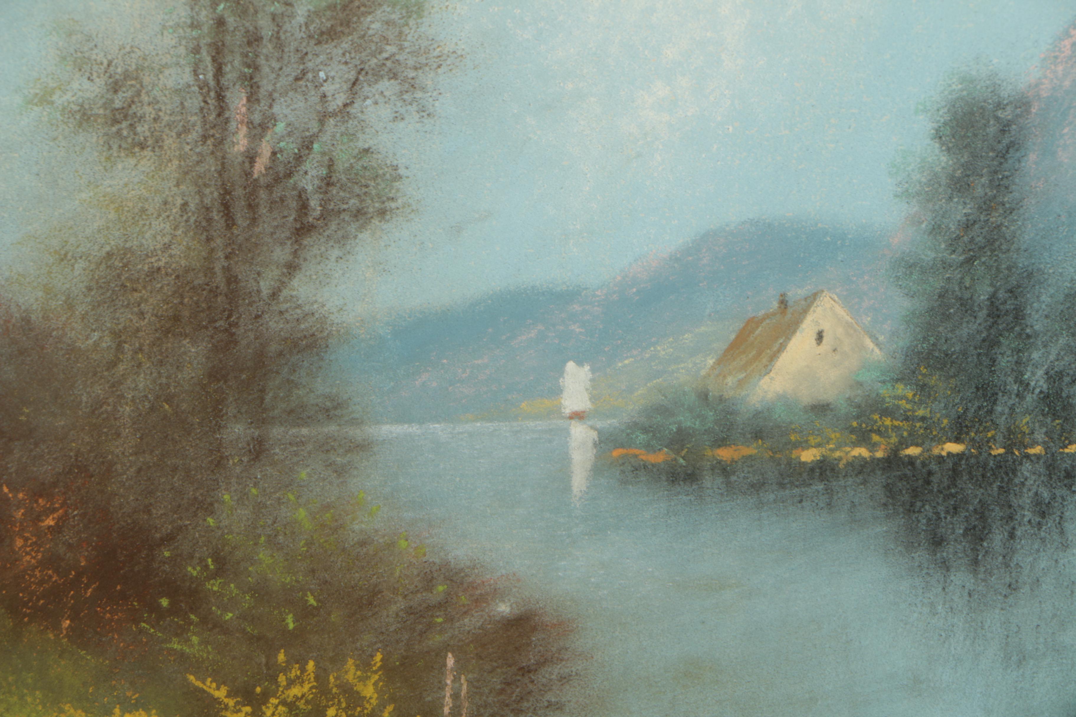 Pastel Drawing of Landscape