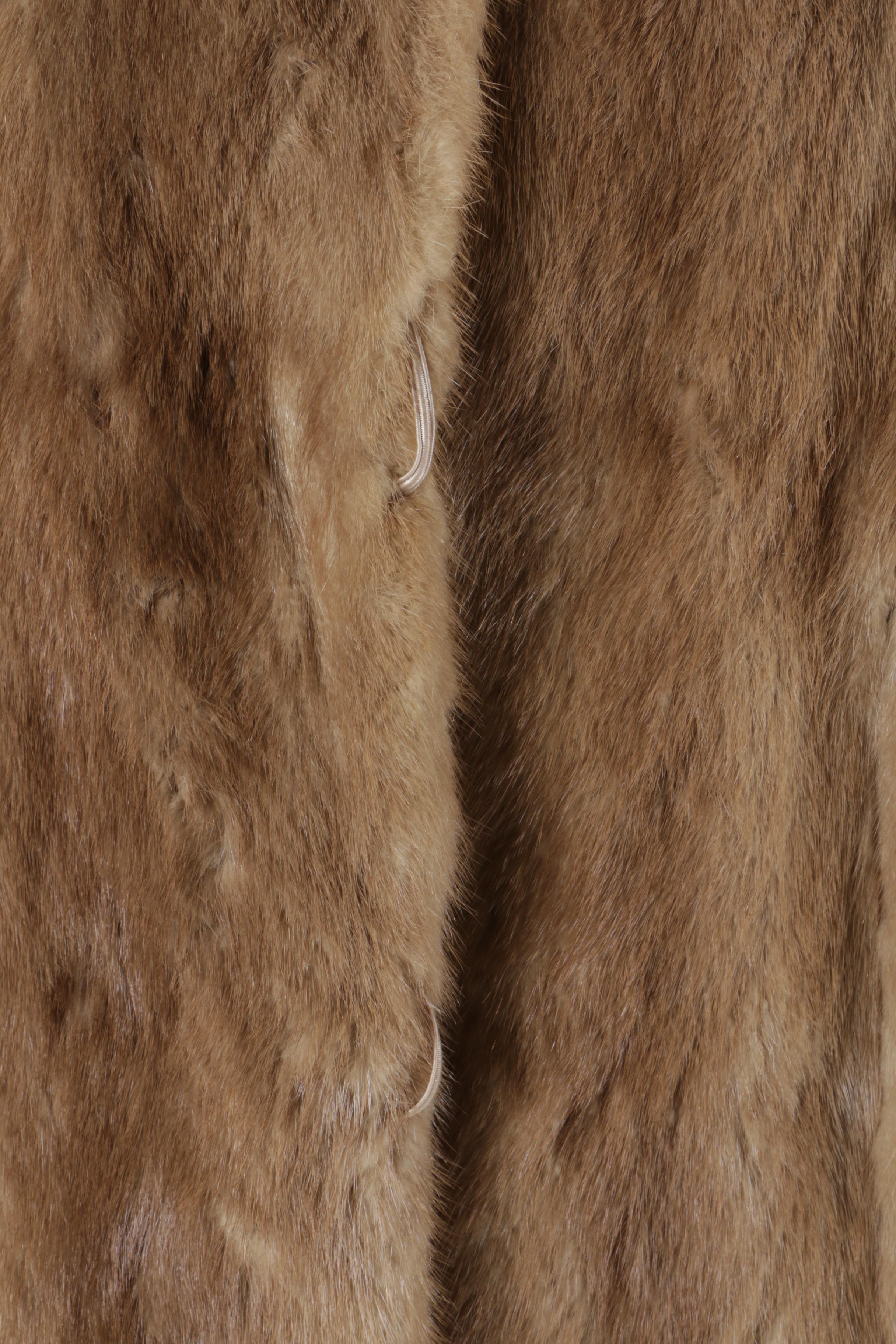 Women's Vintage Peter Duffy Pastel Mink Fur Coat