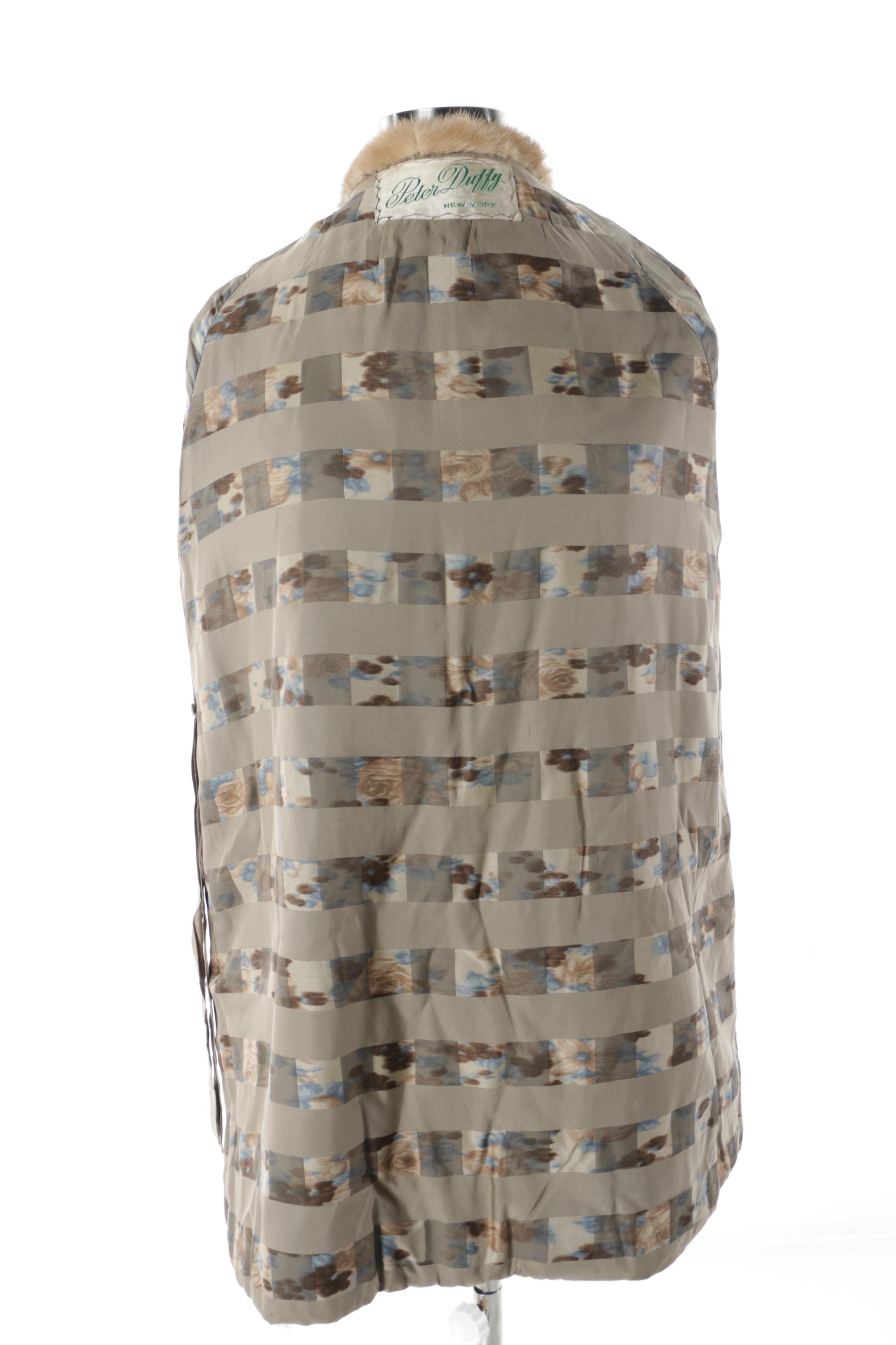 Women's Vintage Peter Duffy Pastel Mink Fur Coat