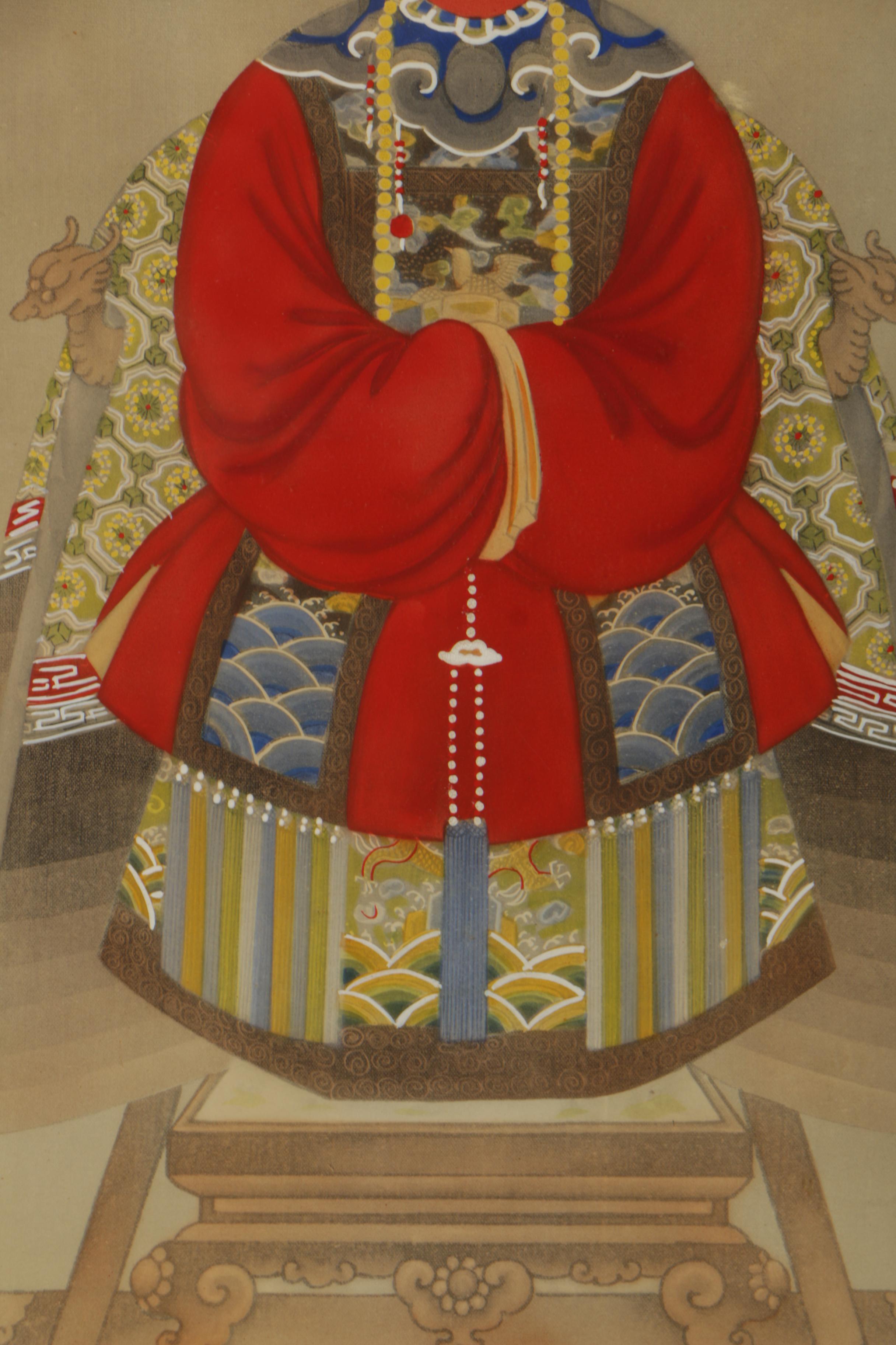 Chinese Mixed Media Ancestor Portraits