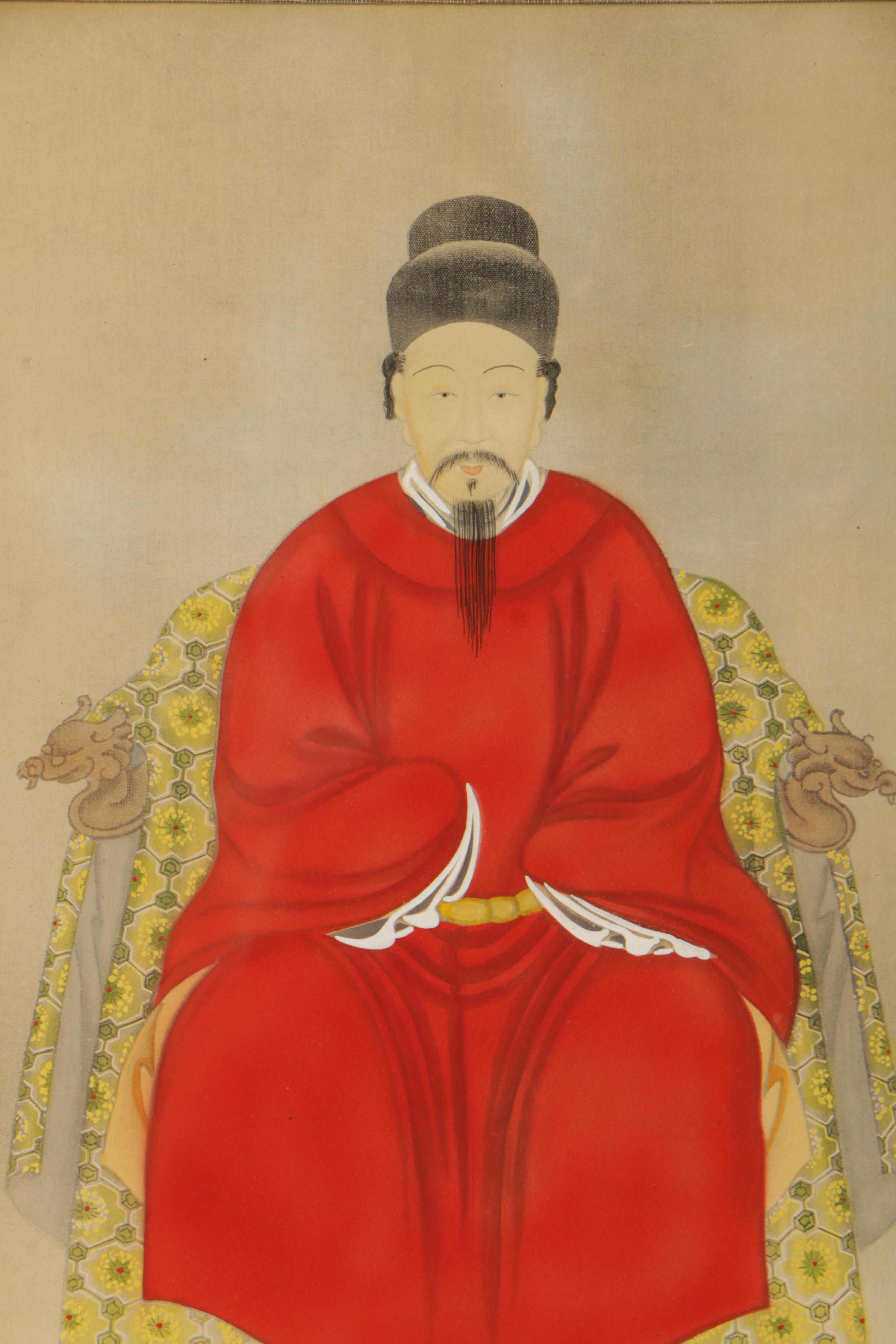 Chinese Mixed Media Ancestor Portraits