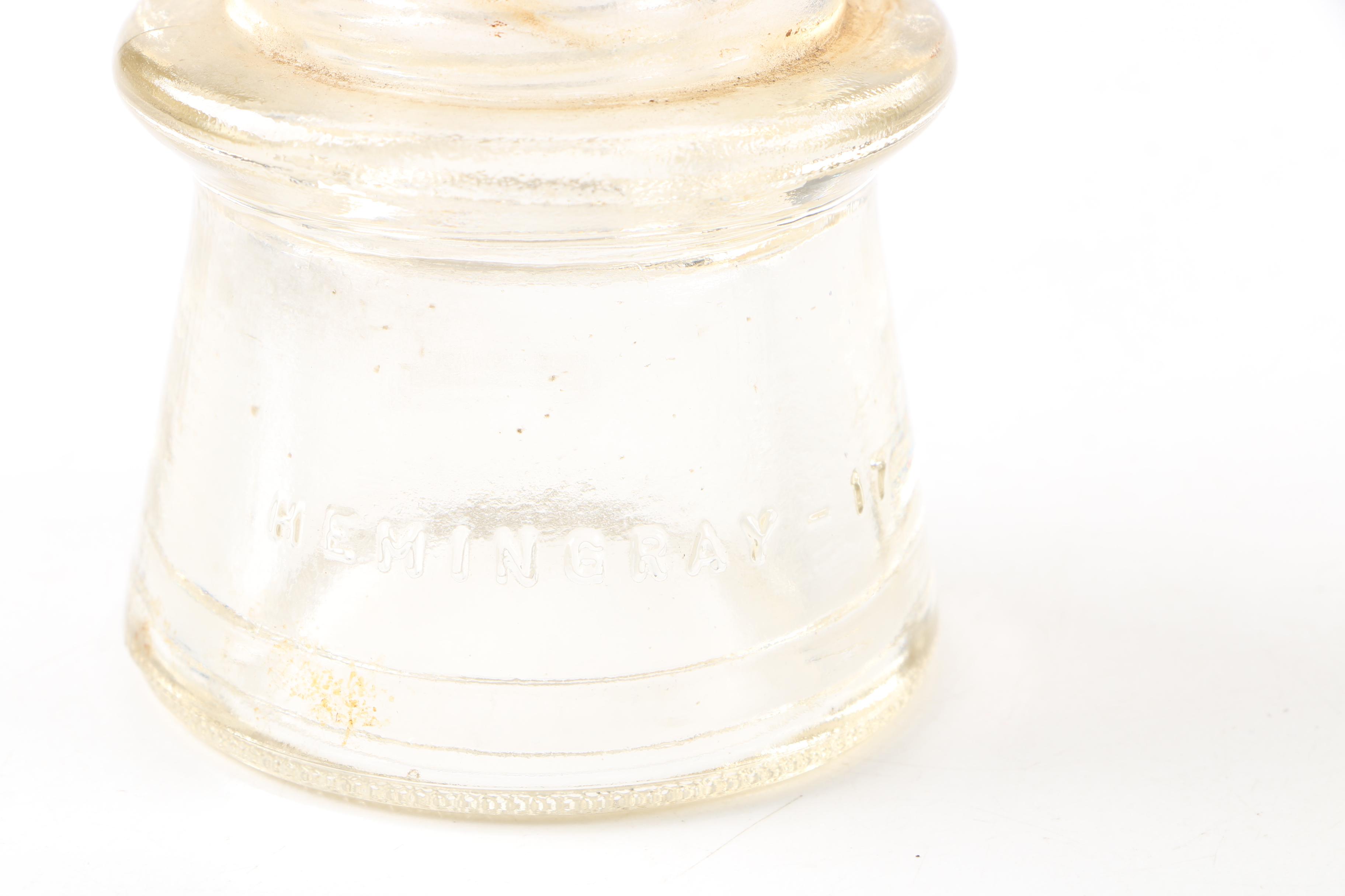 Vintage Glass Insulators and Vaseline Jar