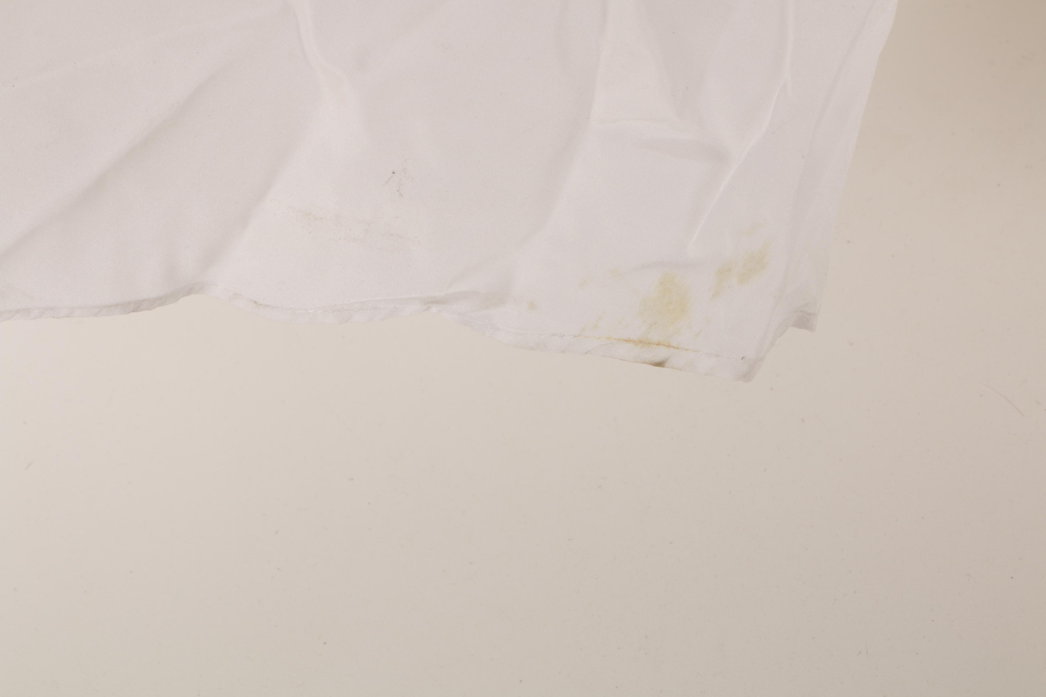 Vintage Basque Waist Wedding Gown with Chapel Train and Headpiece Veil