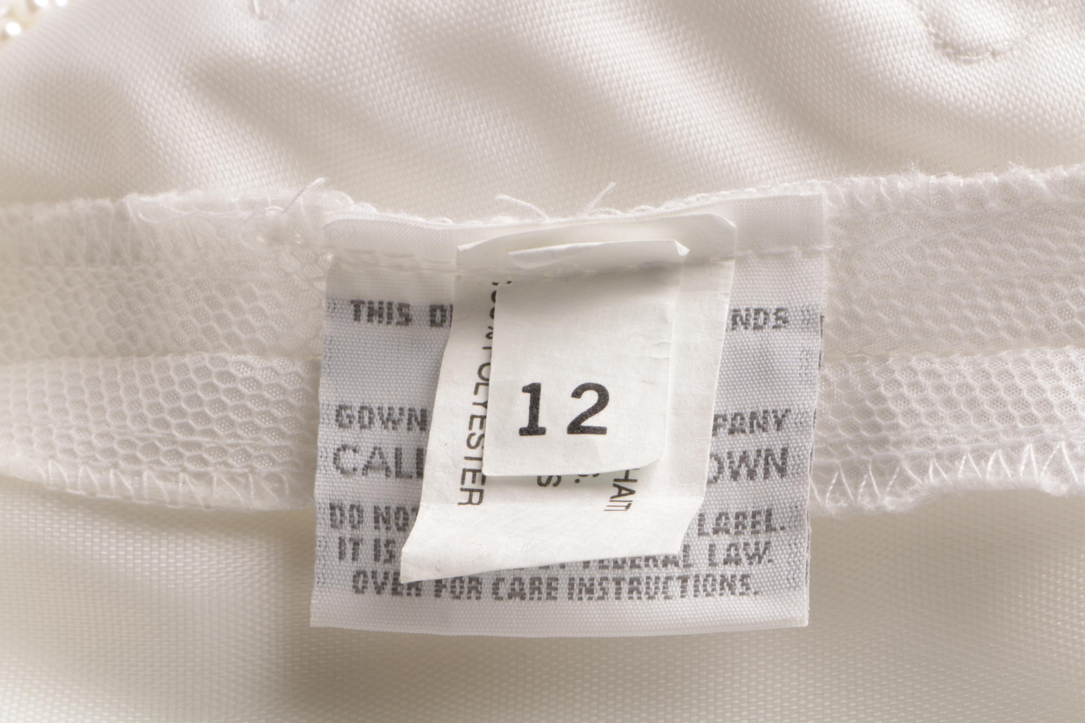 Vintage Basque Waist Wedding Gown with Chapel Train and Headpiece Veil