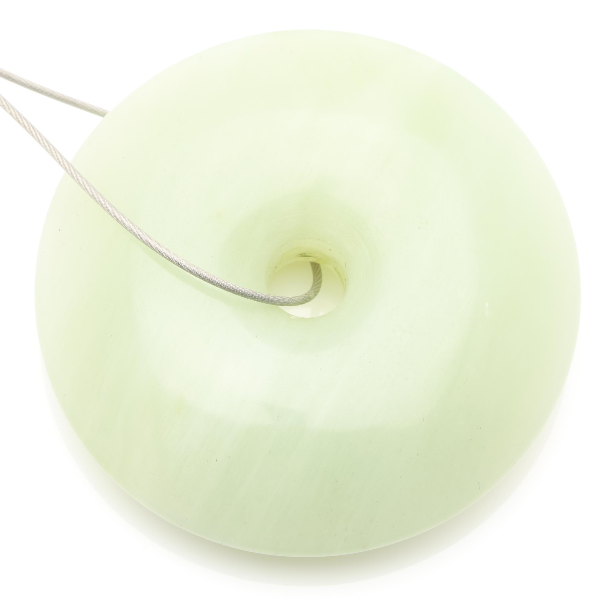 Sterling Silver and Stainless Steel Bowenite, Wood and Coral Necklace