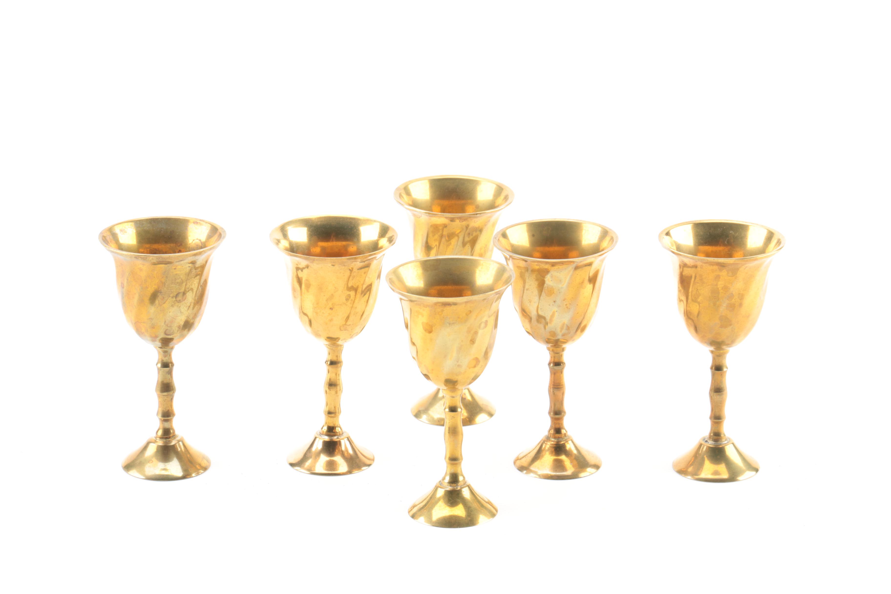 Vintage Brass Serveware