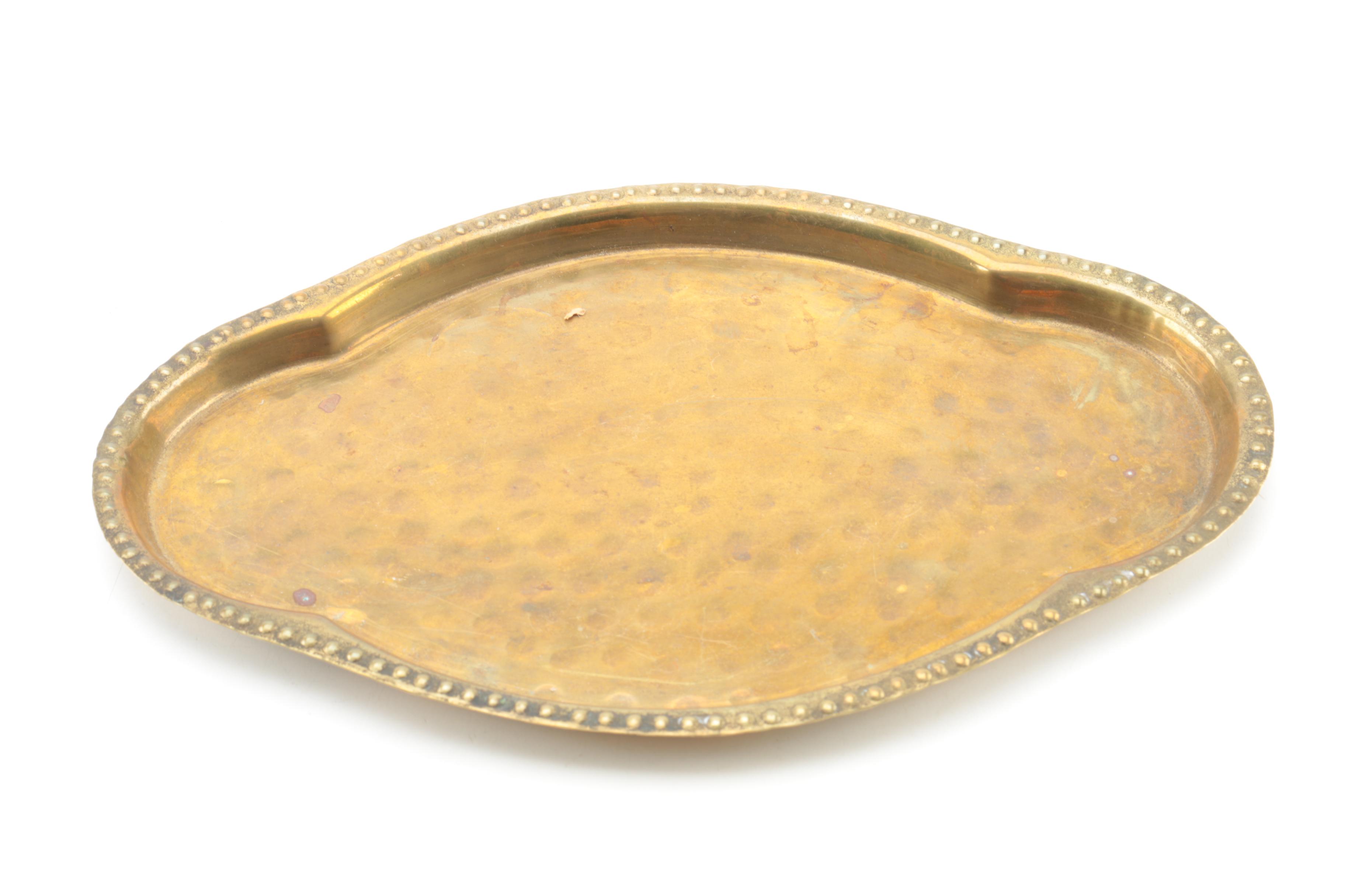 Vintage Brass Serveware