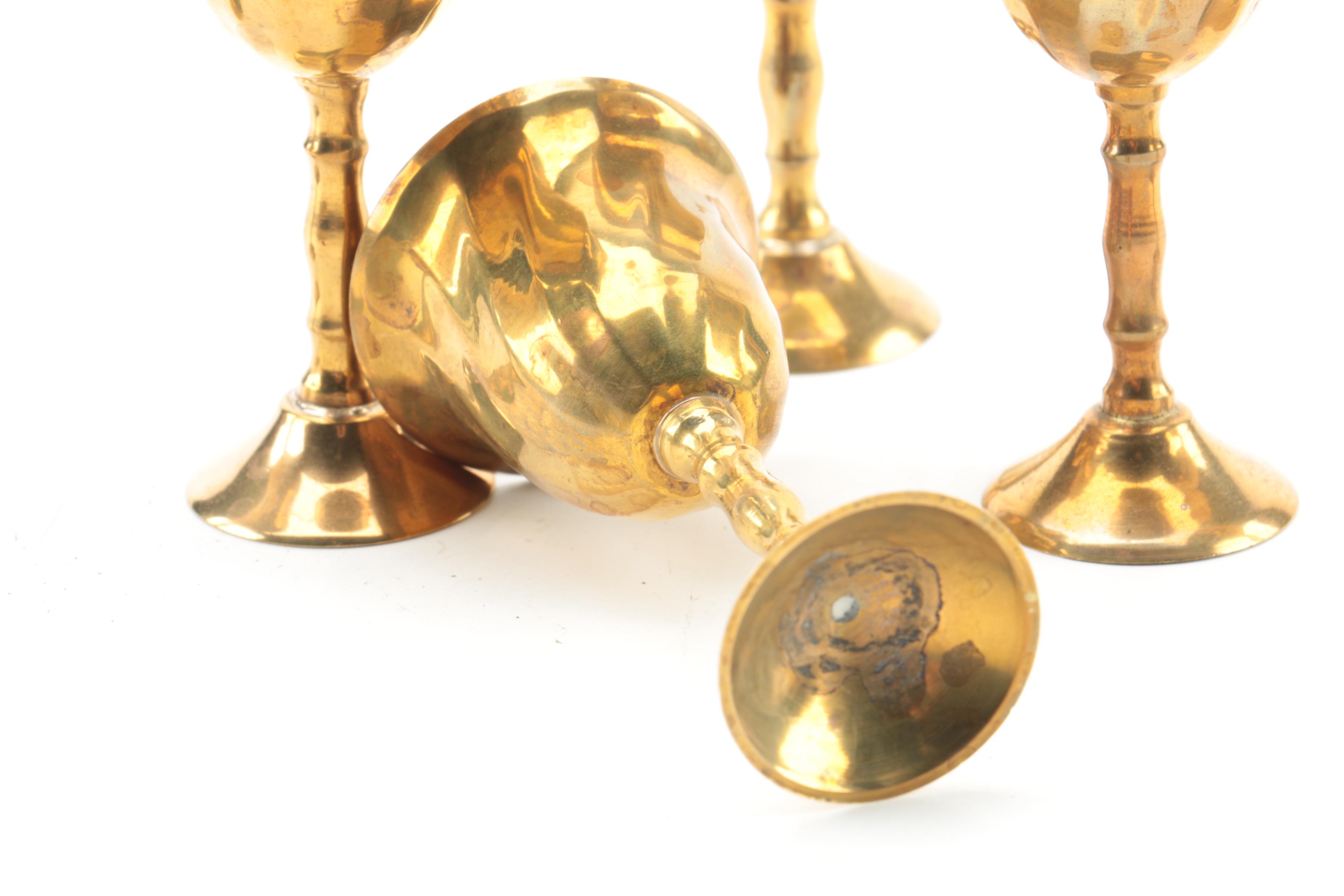 Vintage Brass Serveware